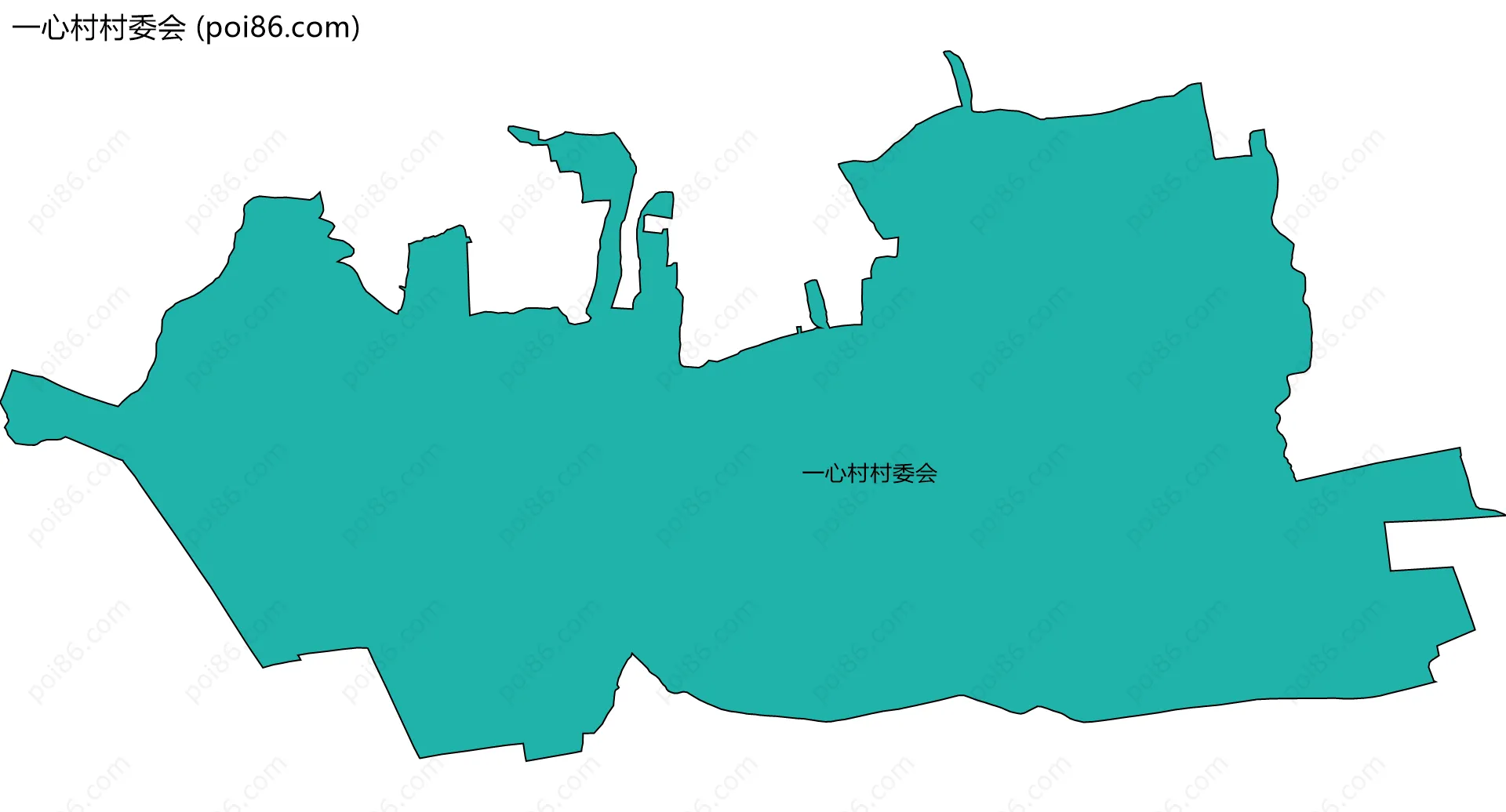 一心村村委会边界地图