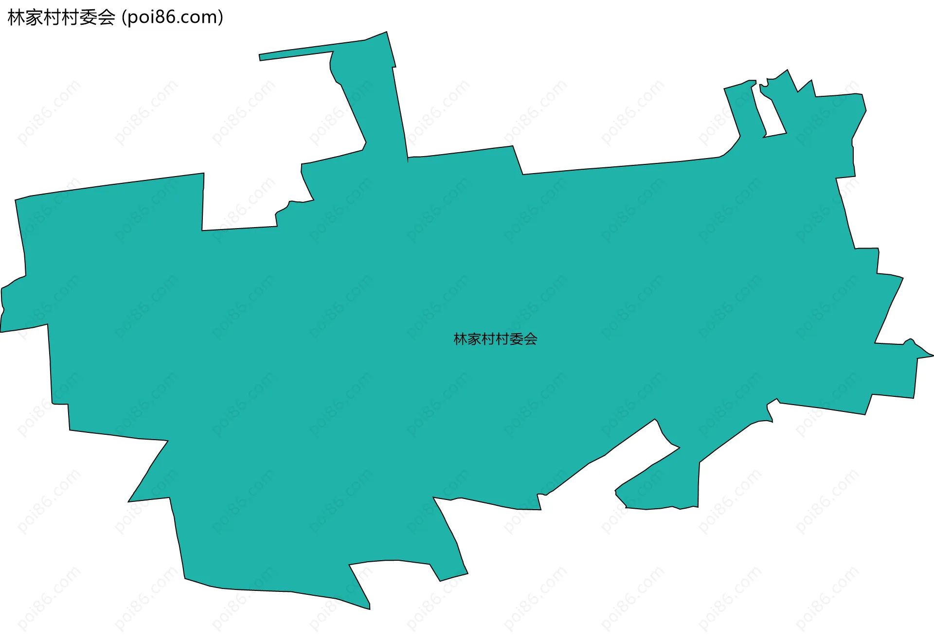 林家村村委会边界地图