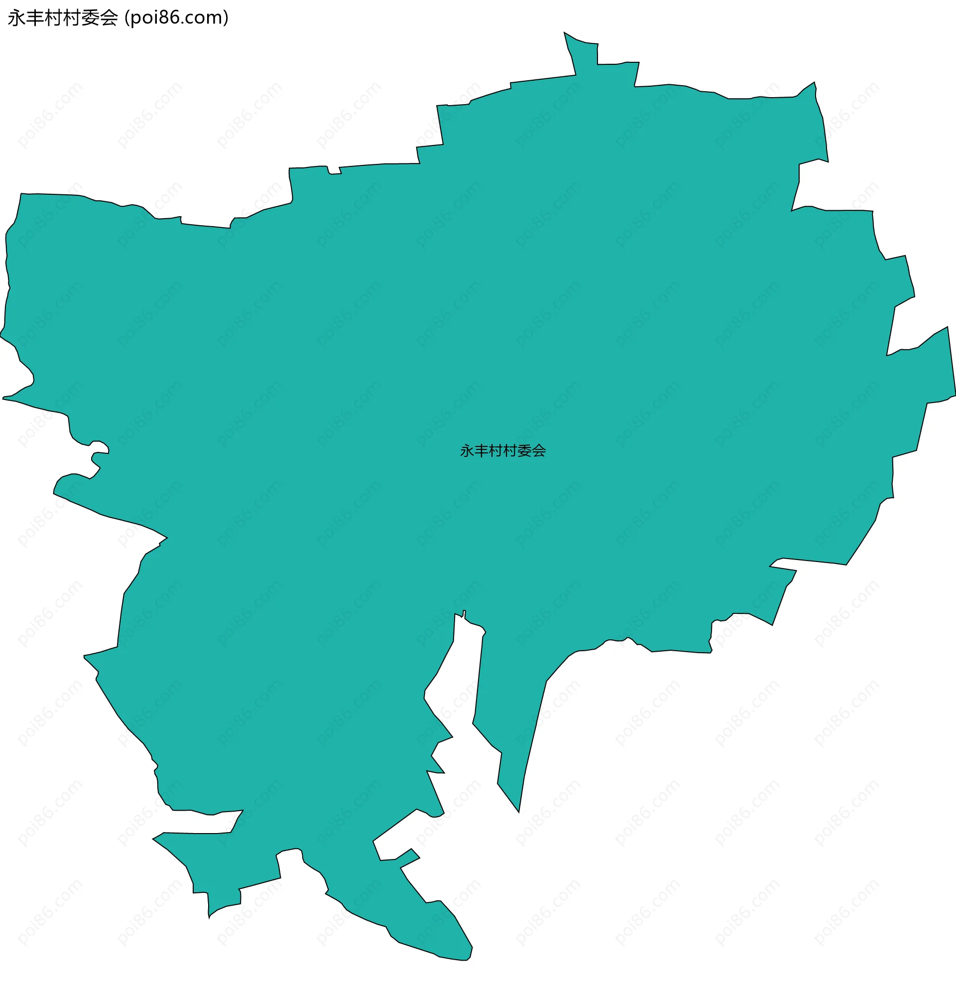 永丰村村委会边界地图