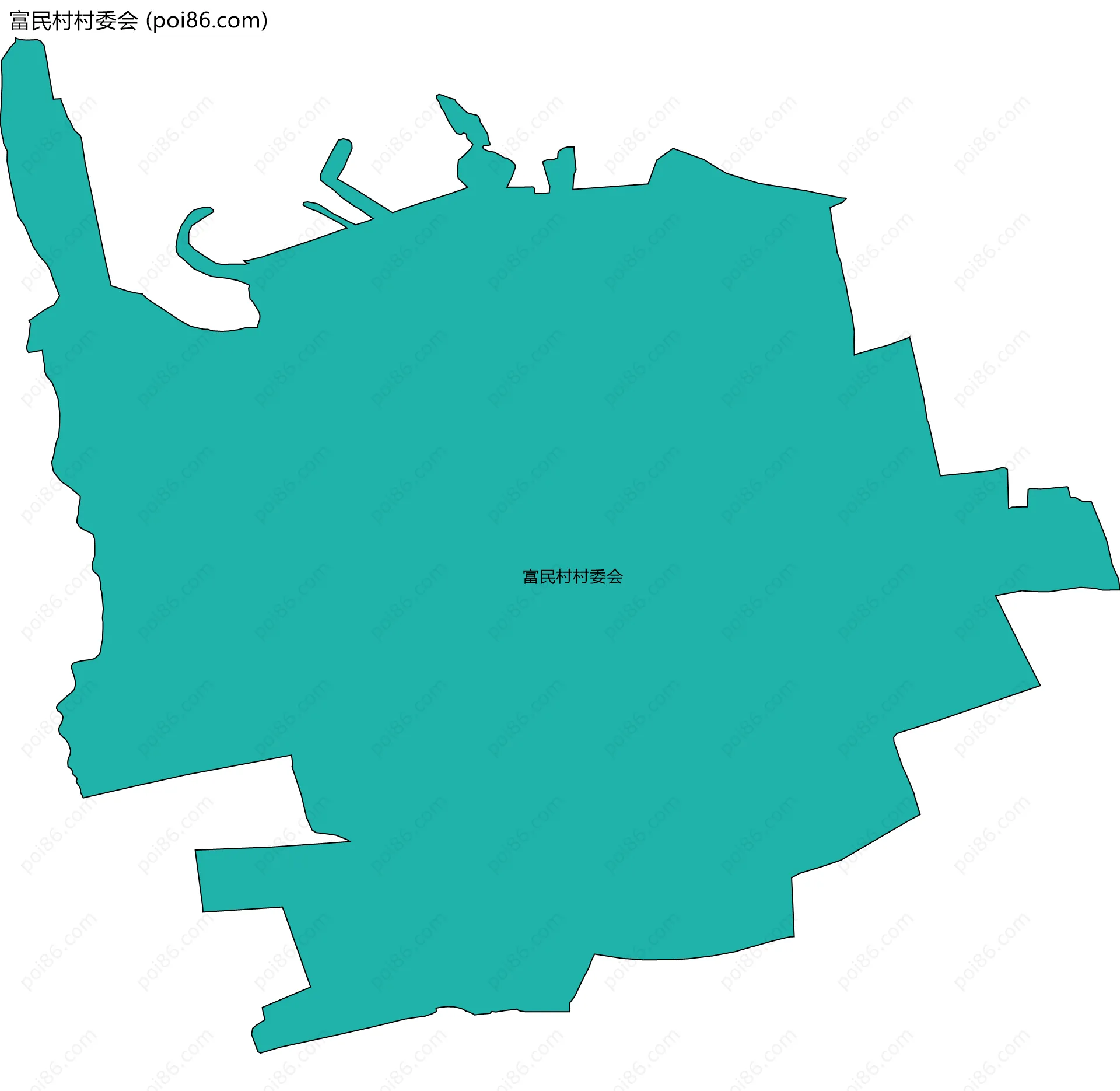 富民村村委会边界地图