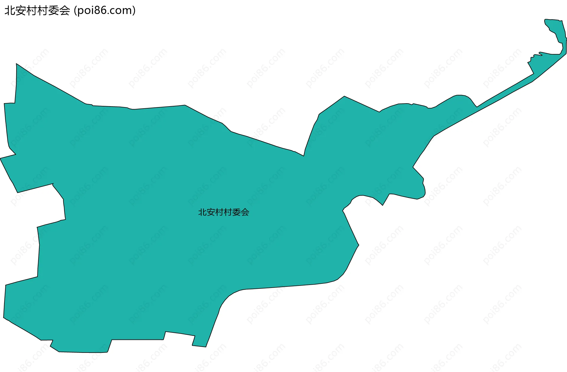 北安村村委会边界地图