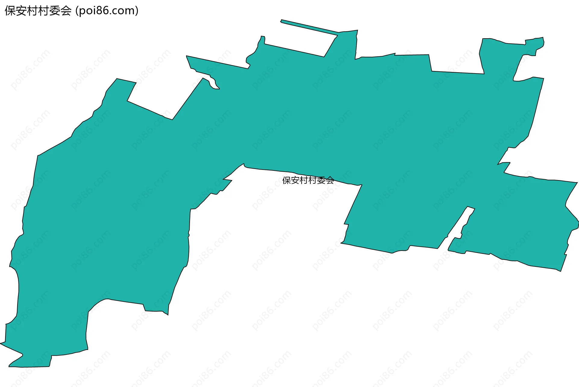 保安村村委会边界地图