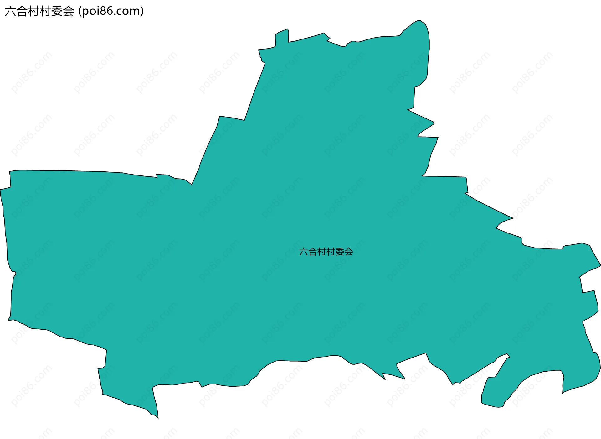 六合村村委会边界地图