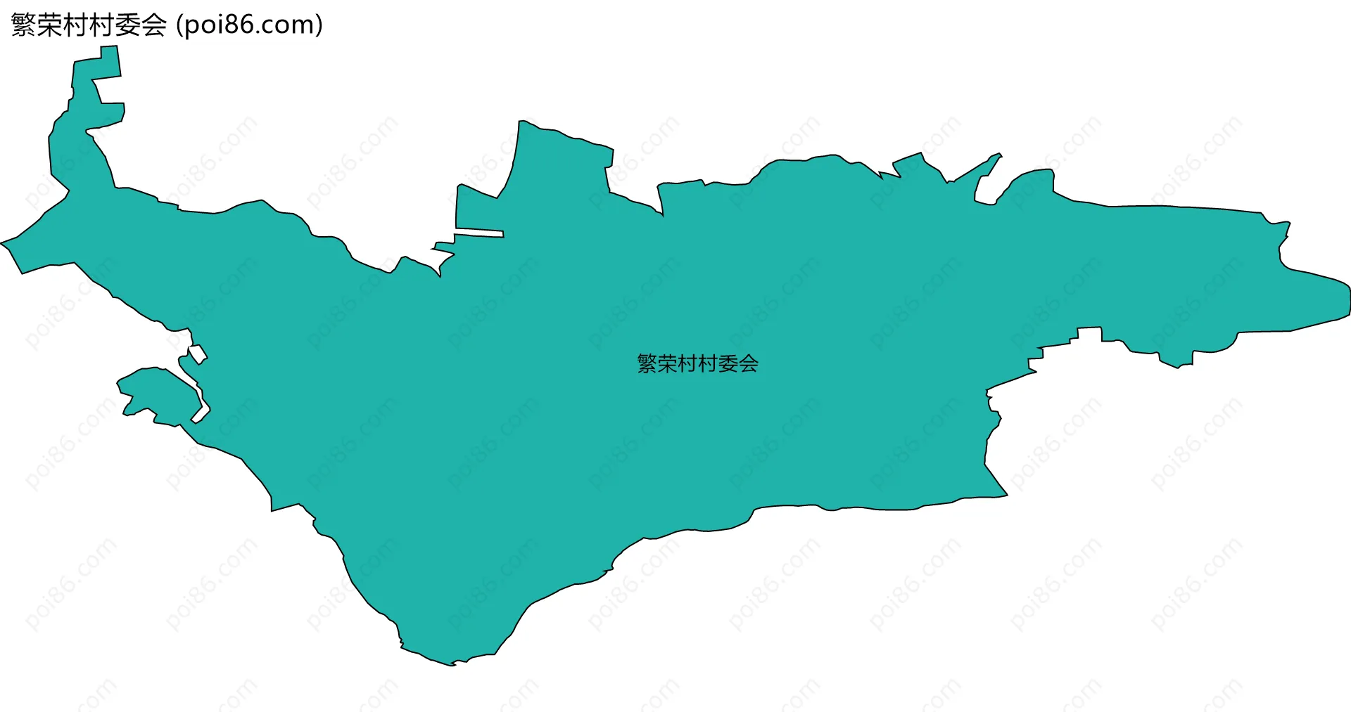 繁荣村村委会边界地图