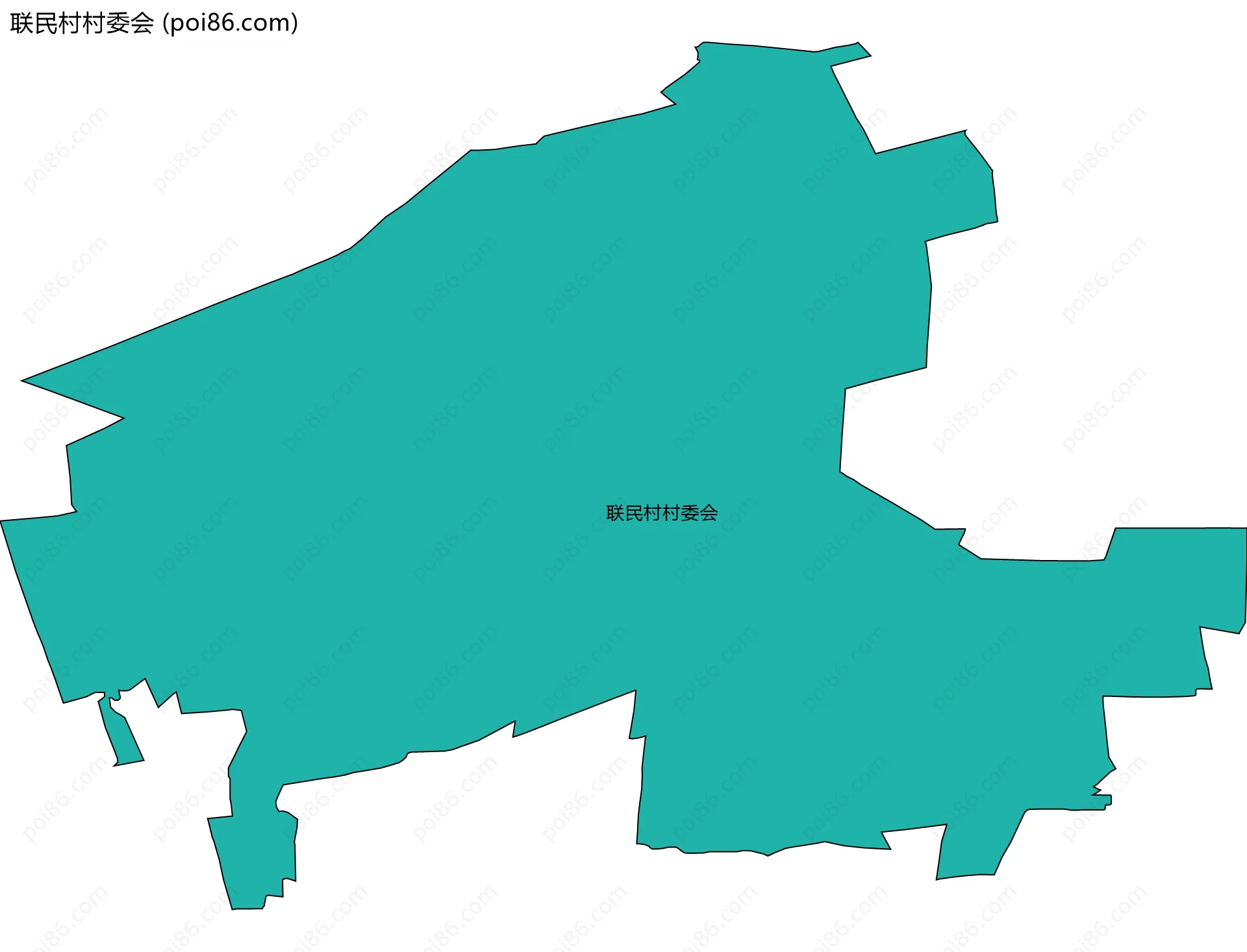 联民村村委会边界地图