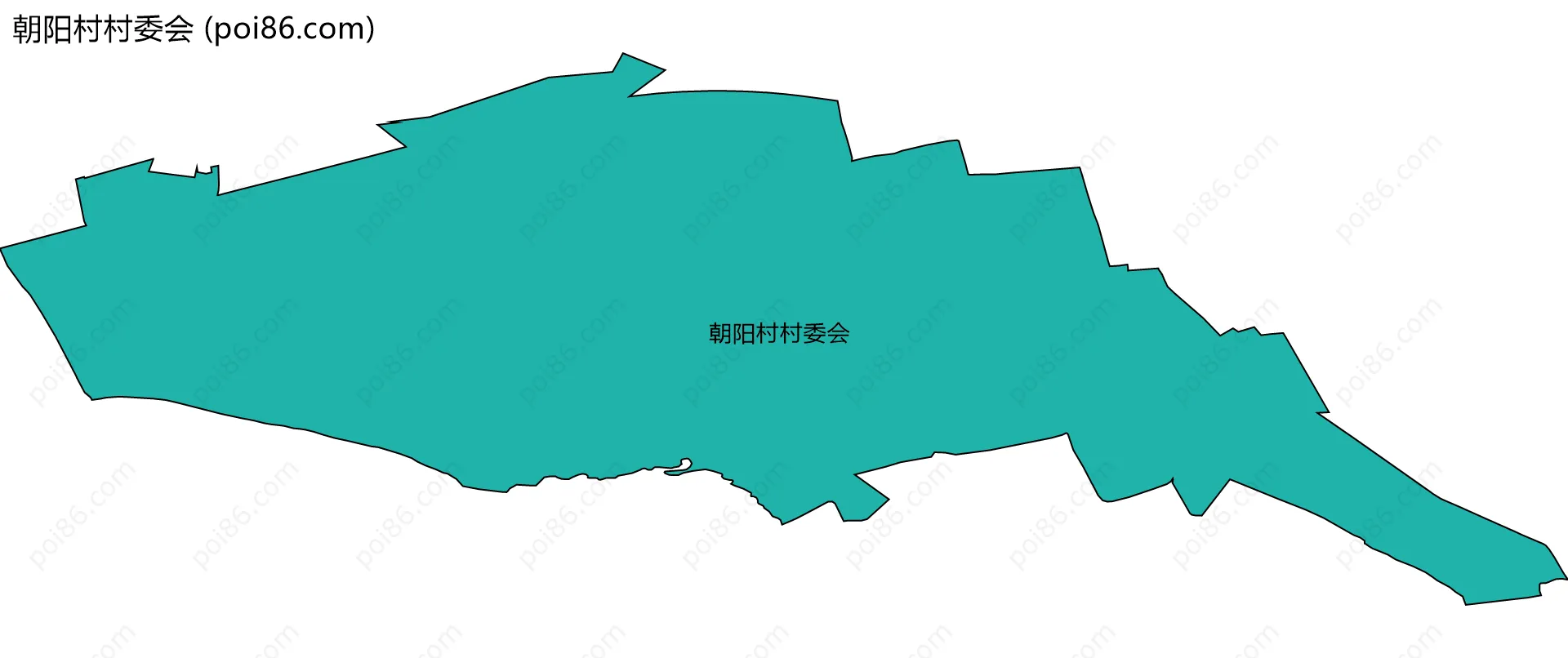 朝阳村村委会边界地图