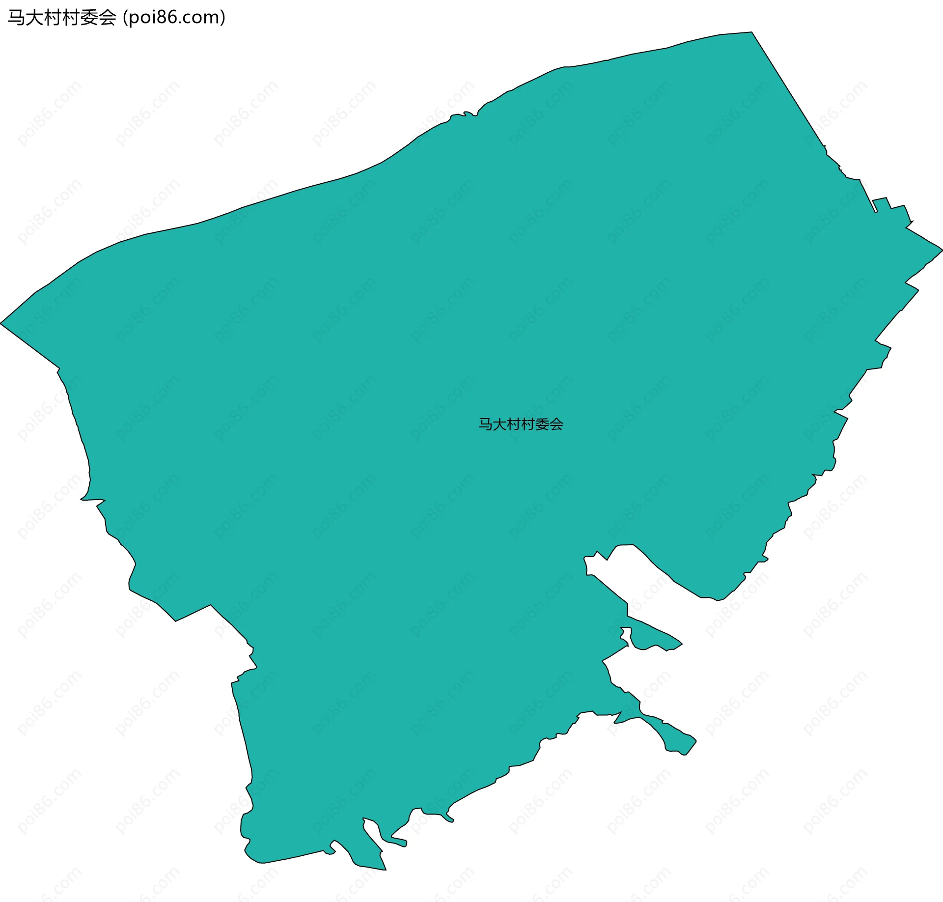 马大村村委会边界地图