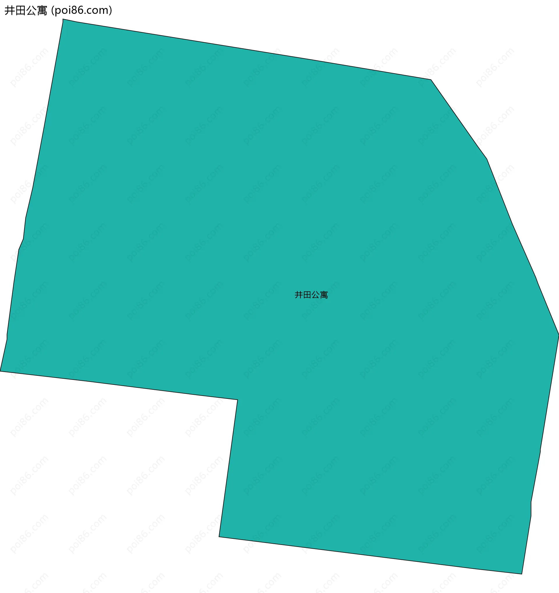 井田公寓边界地图