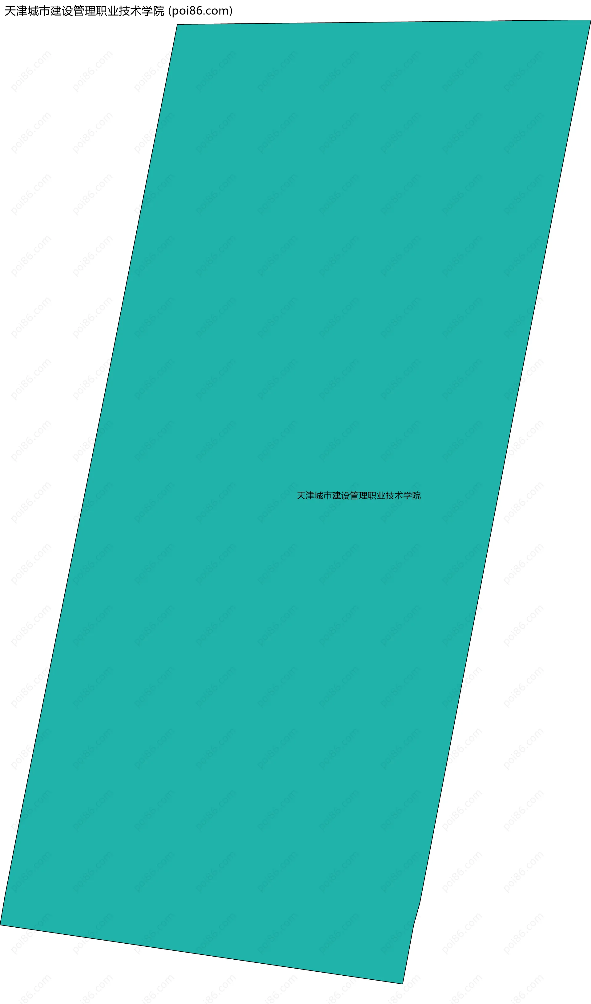 天津城市建设管理职业技术学院边界地图