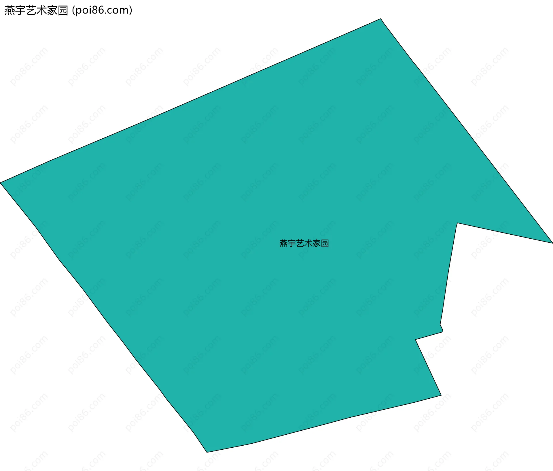 燕宇艺术家园边界地图