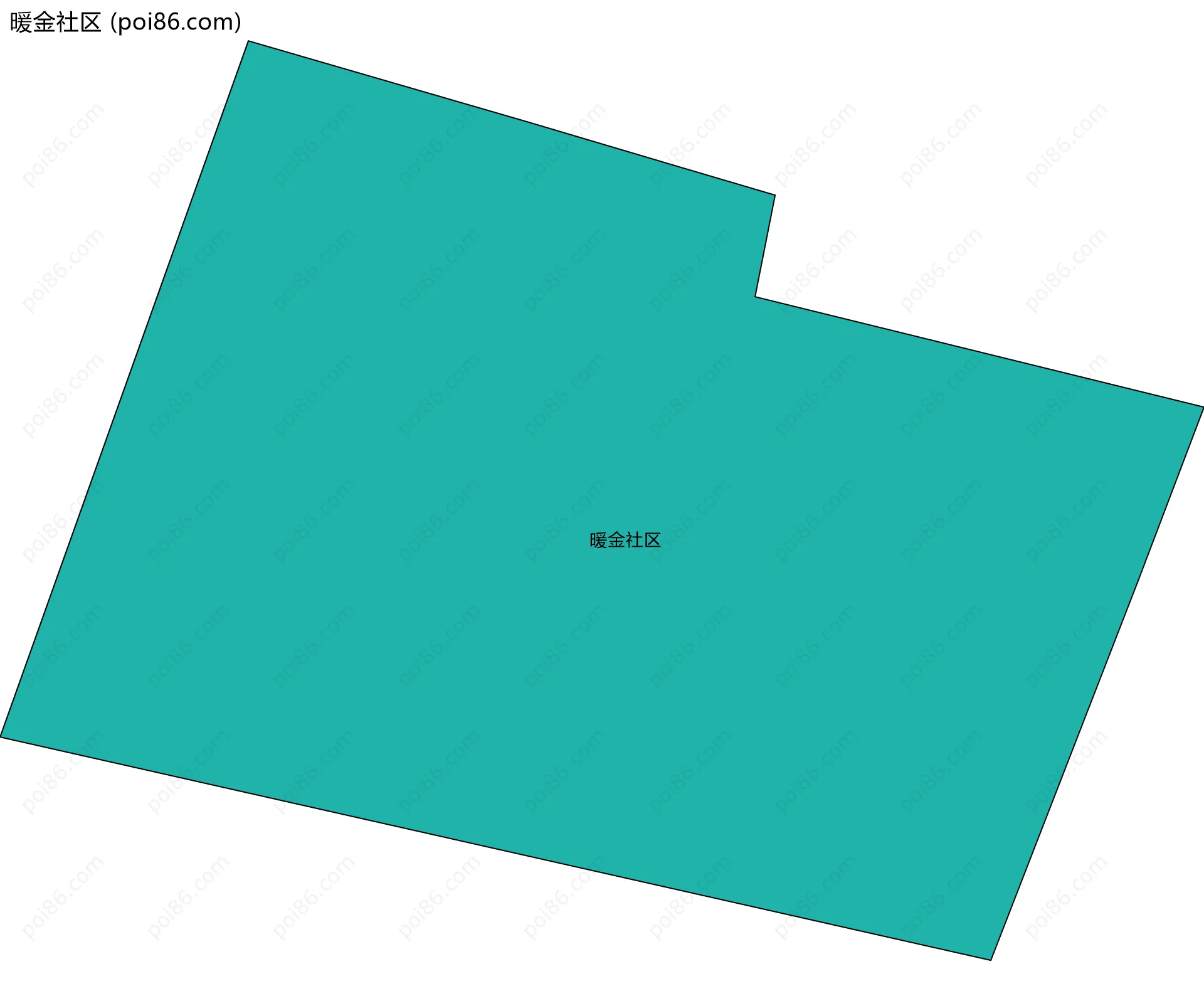 暖金社区边界地图
