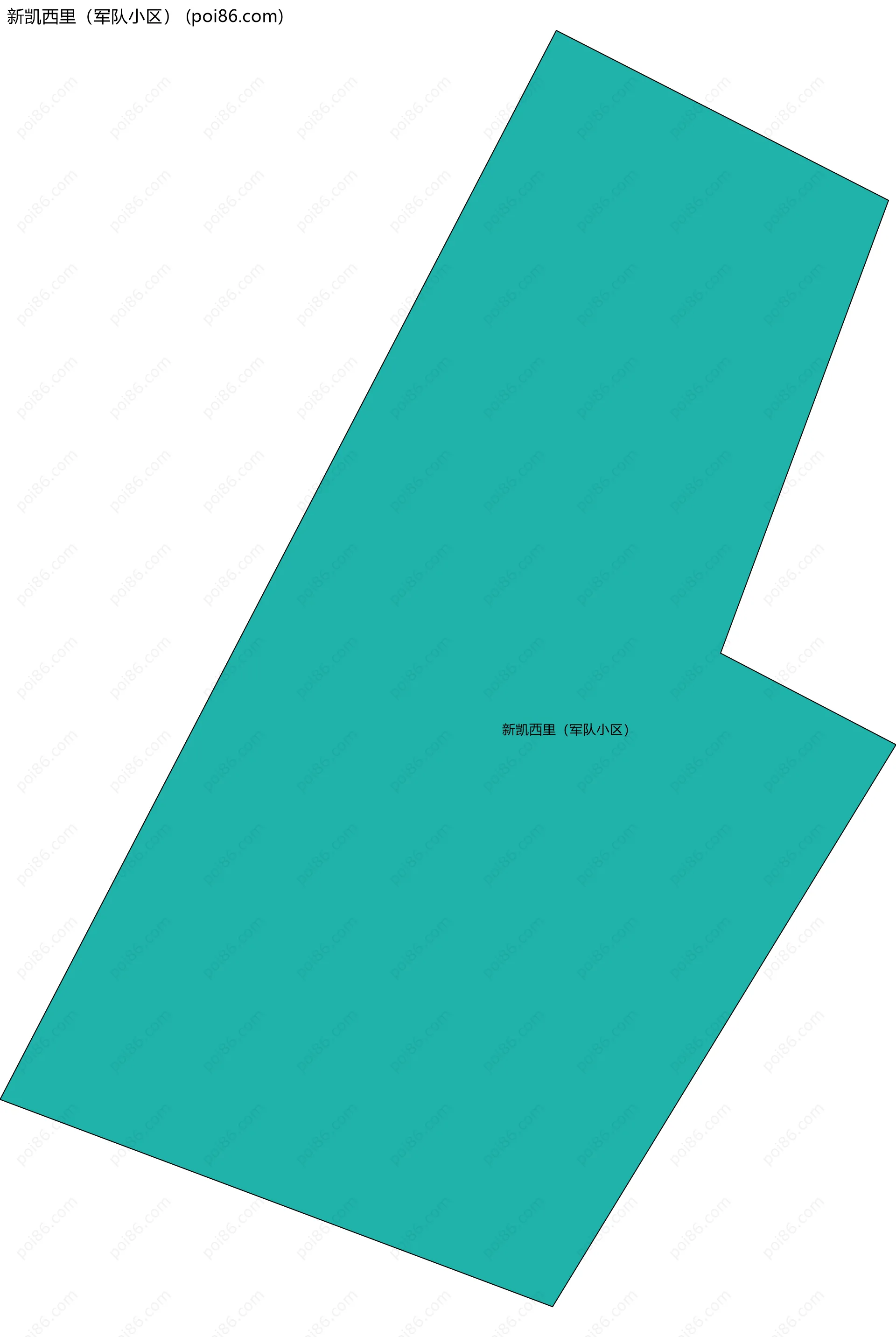 新凯西里（军队小区）边界地图