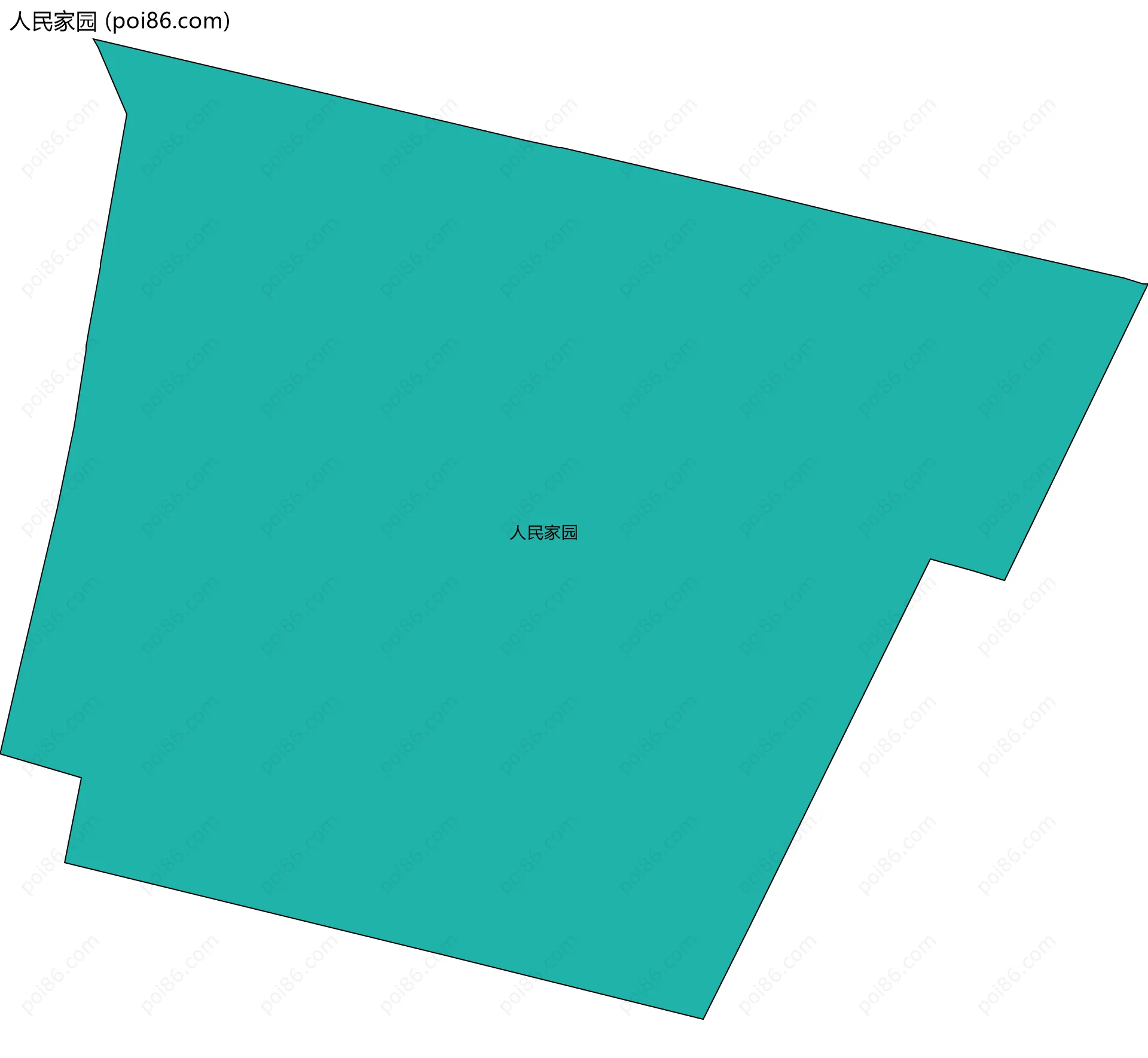 人民家园边界地图