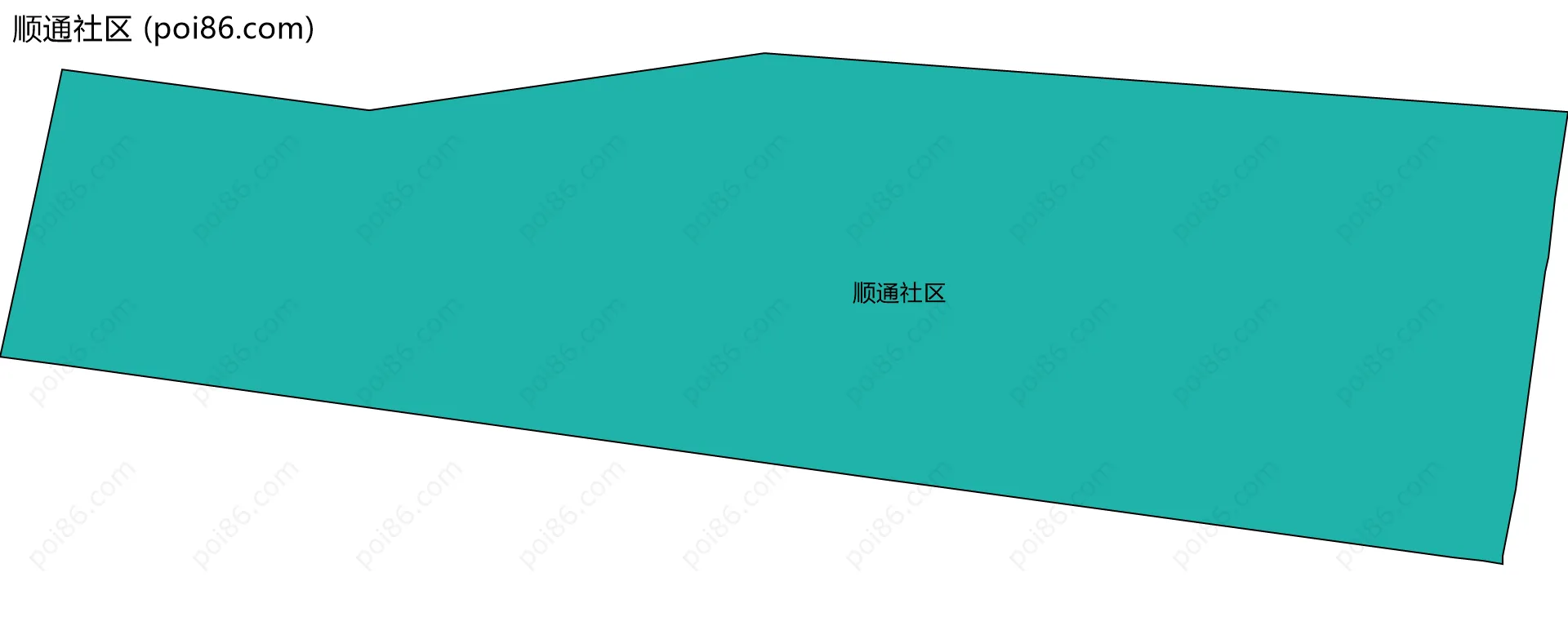 顺通社区边界地图