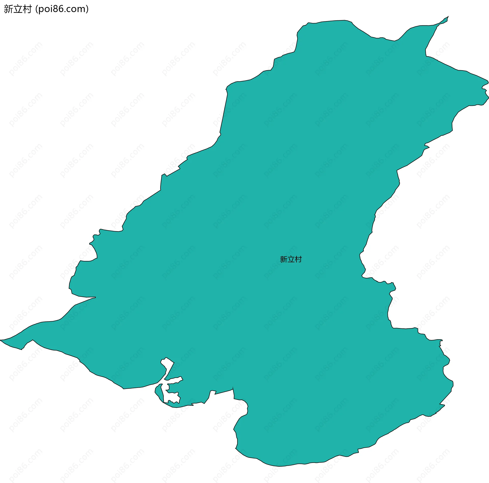 新立村边界地图