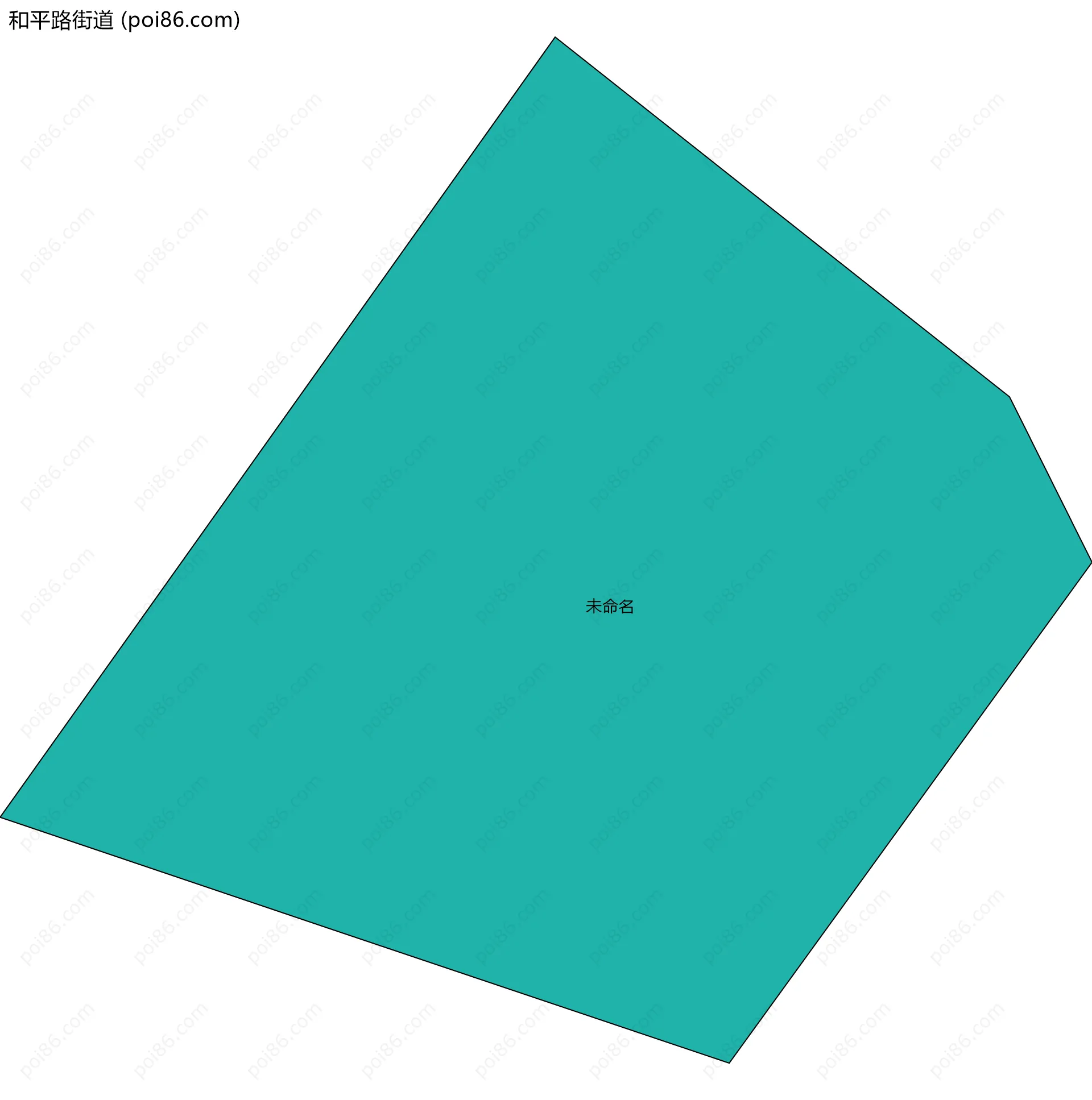 和平路街道边界地图(五级行政区划)