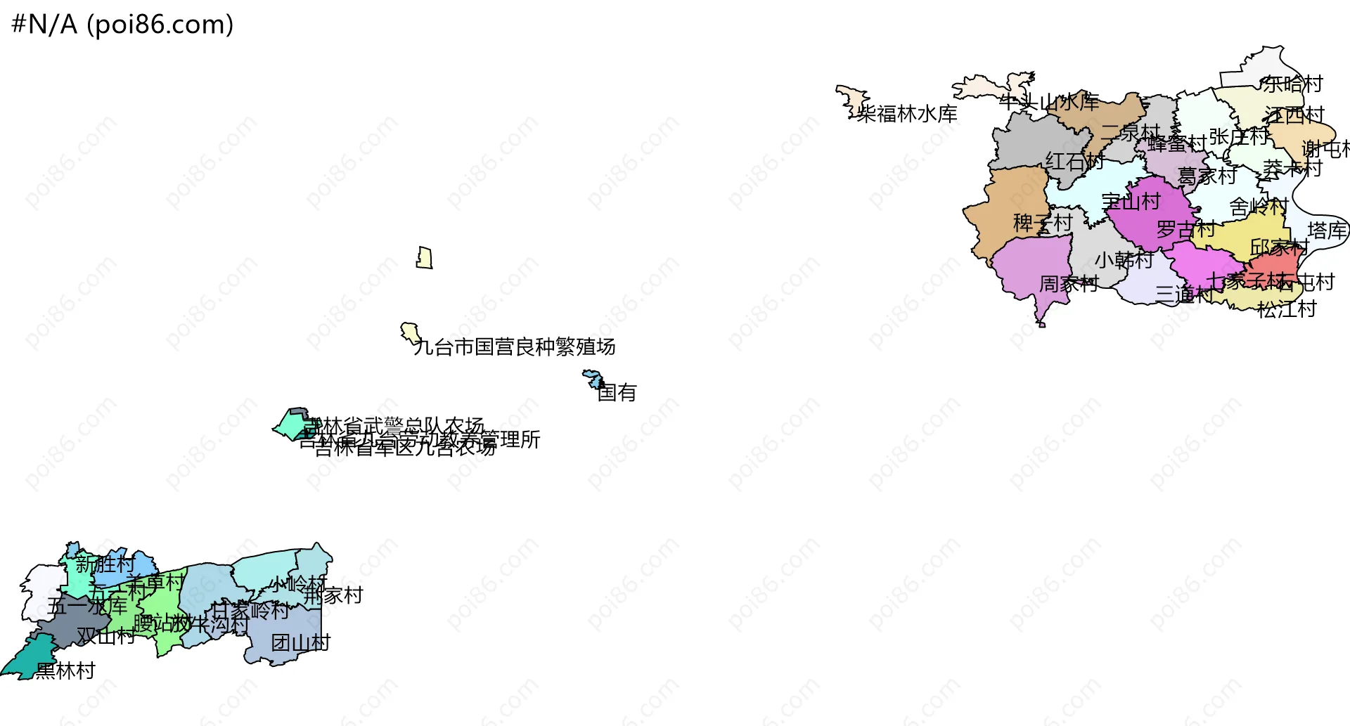 #N/A边界地图(五级行政区划)