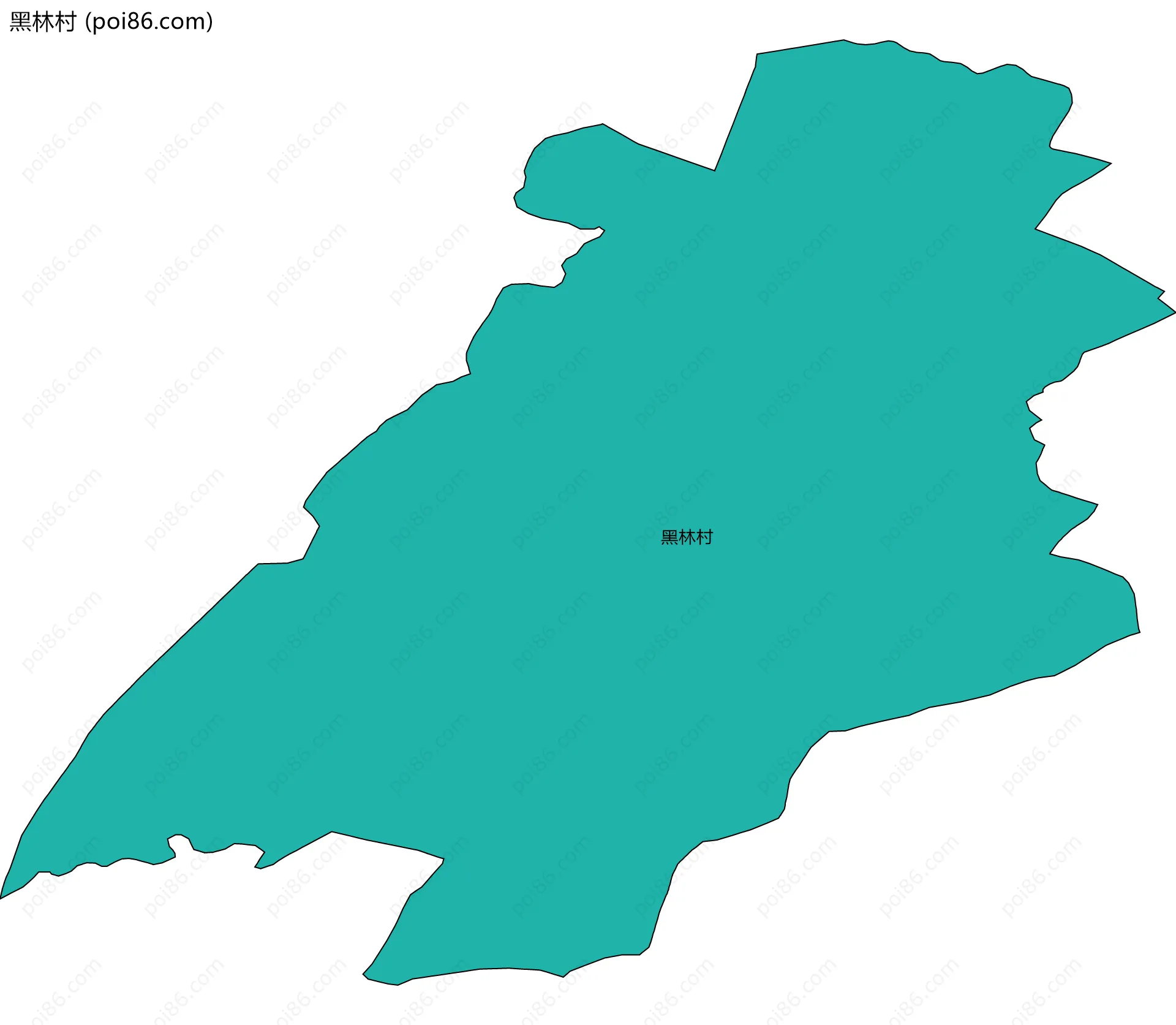 黑林村边界地图