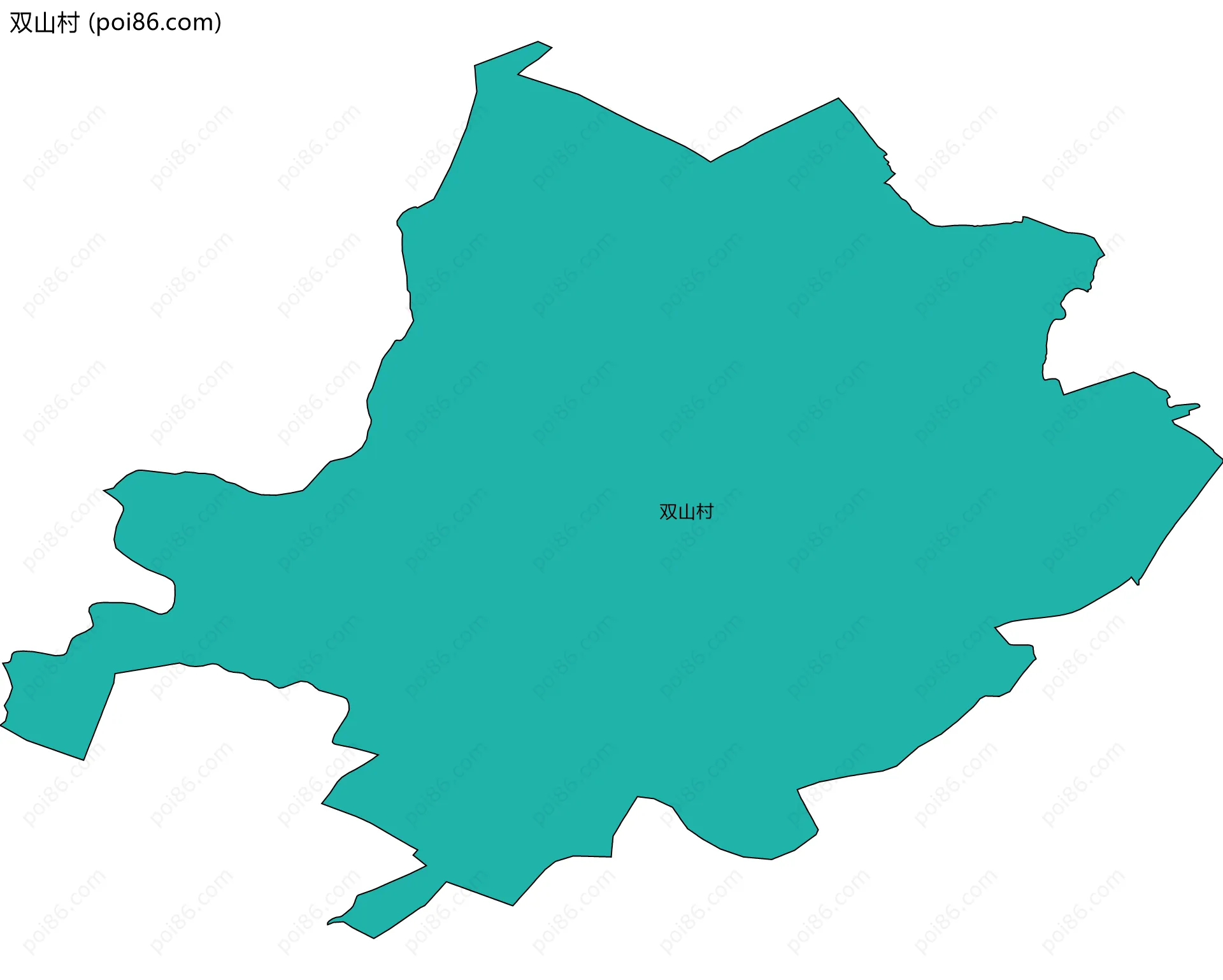 双山村边界地图