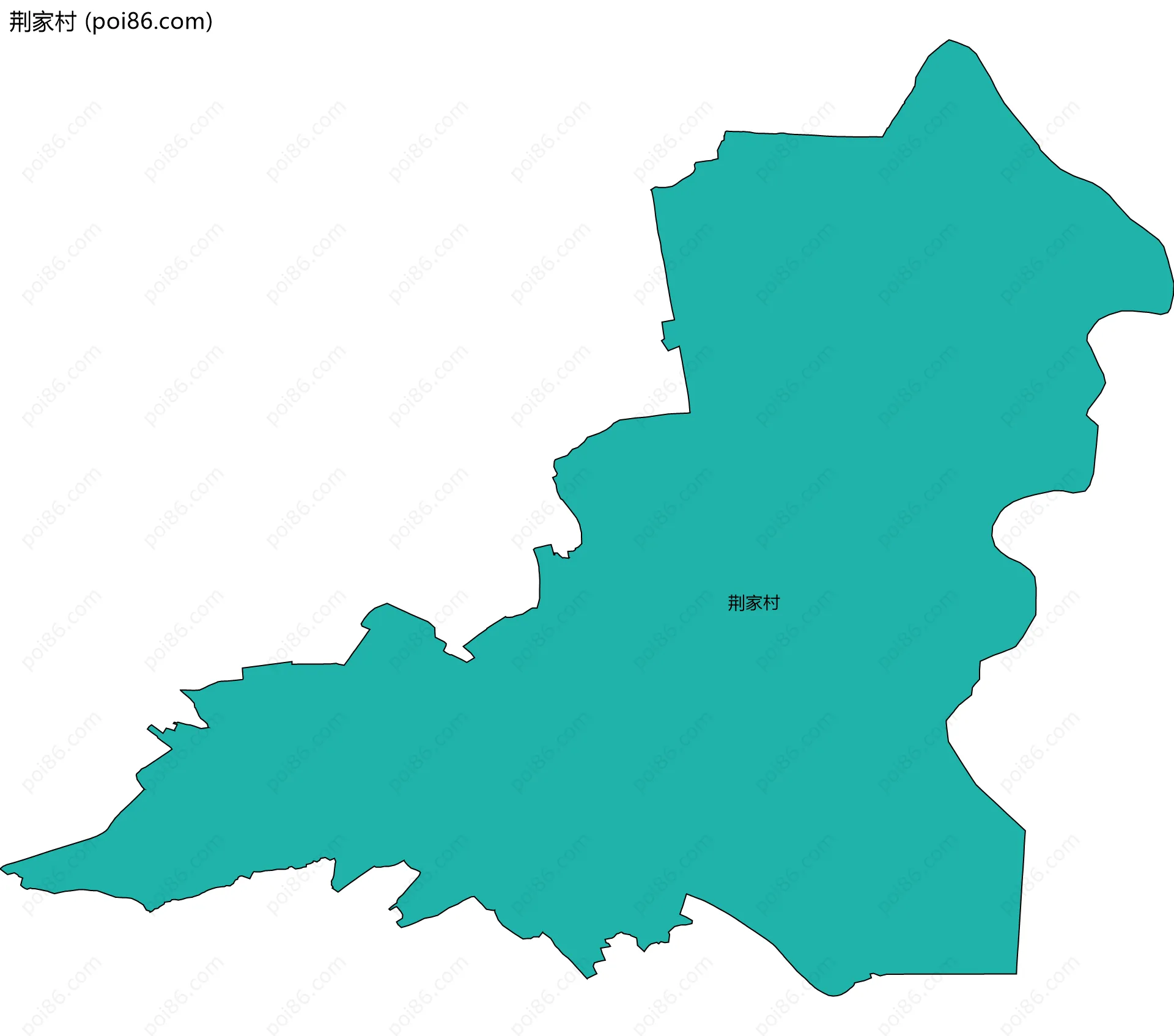 荆家村边界地图