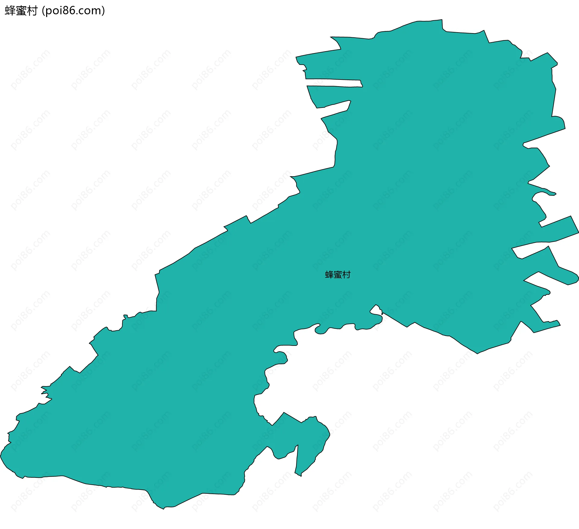 蜂蜜村边界地图