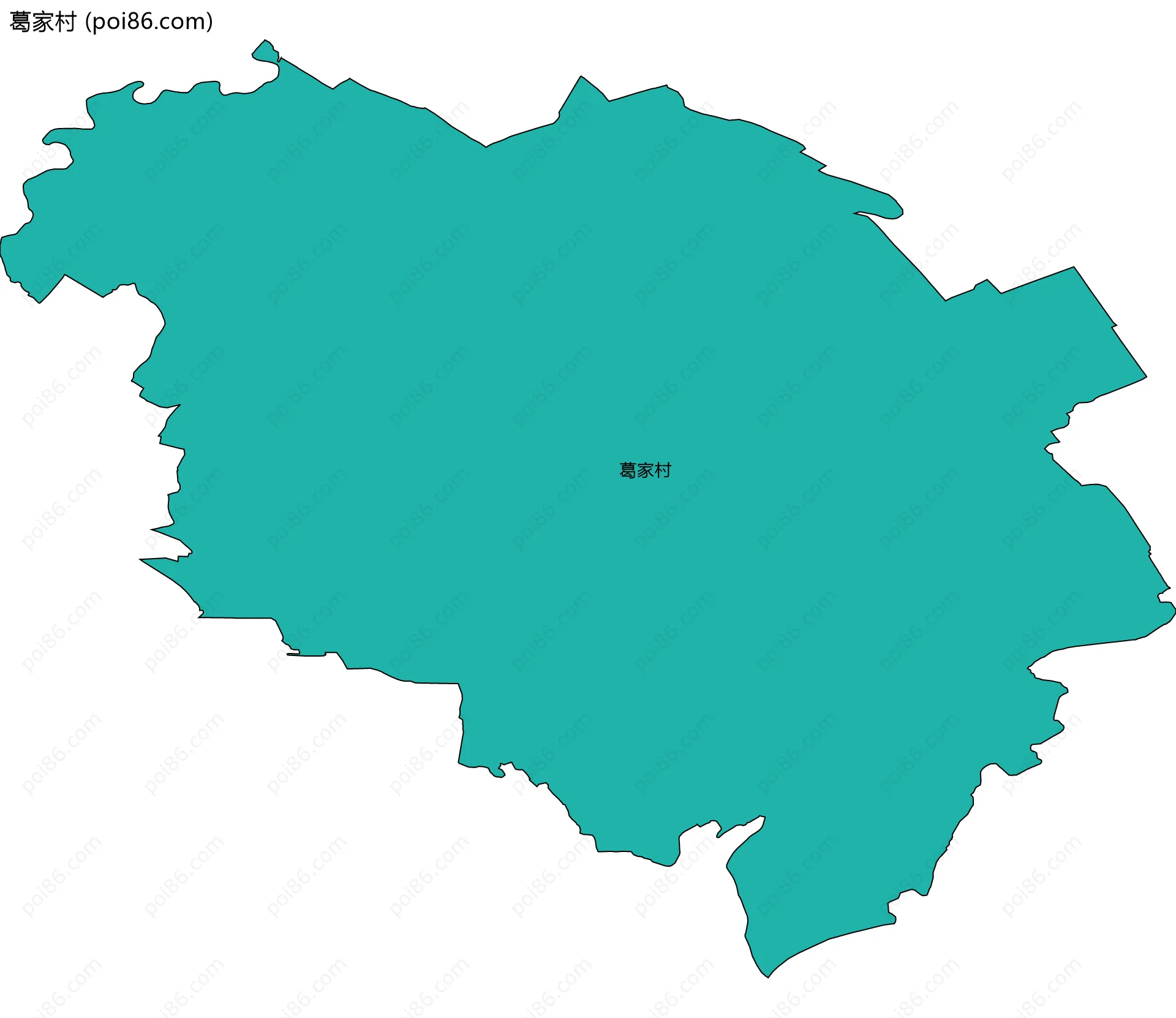 葛家村边界地图