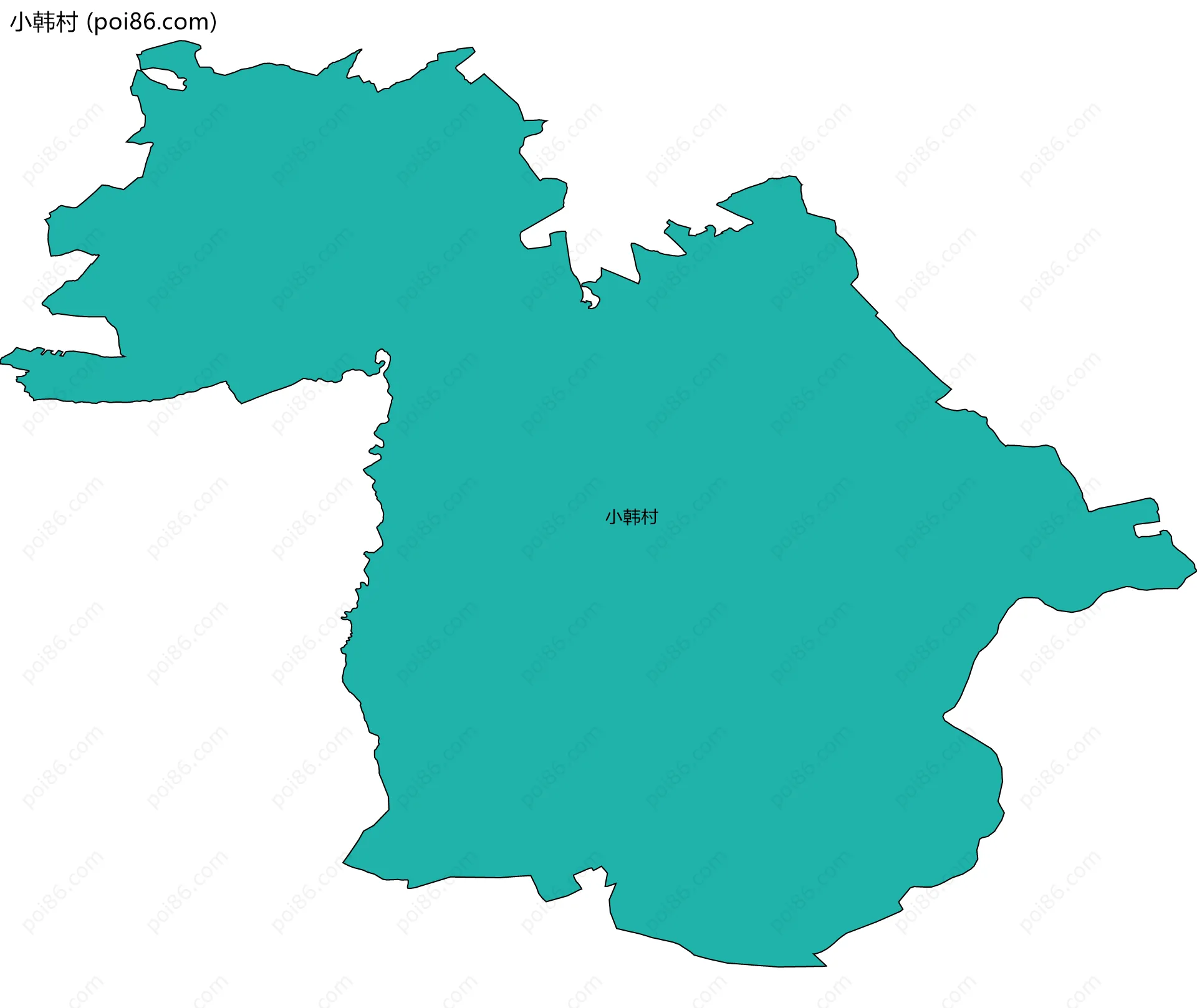 小韩村边界地图