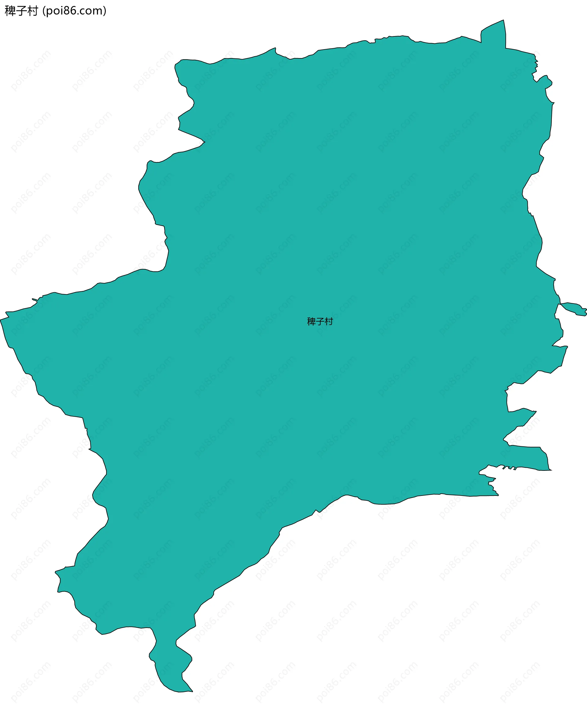 稗子村边界地图