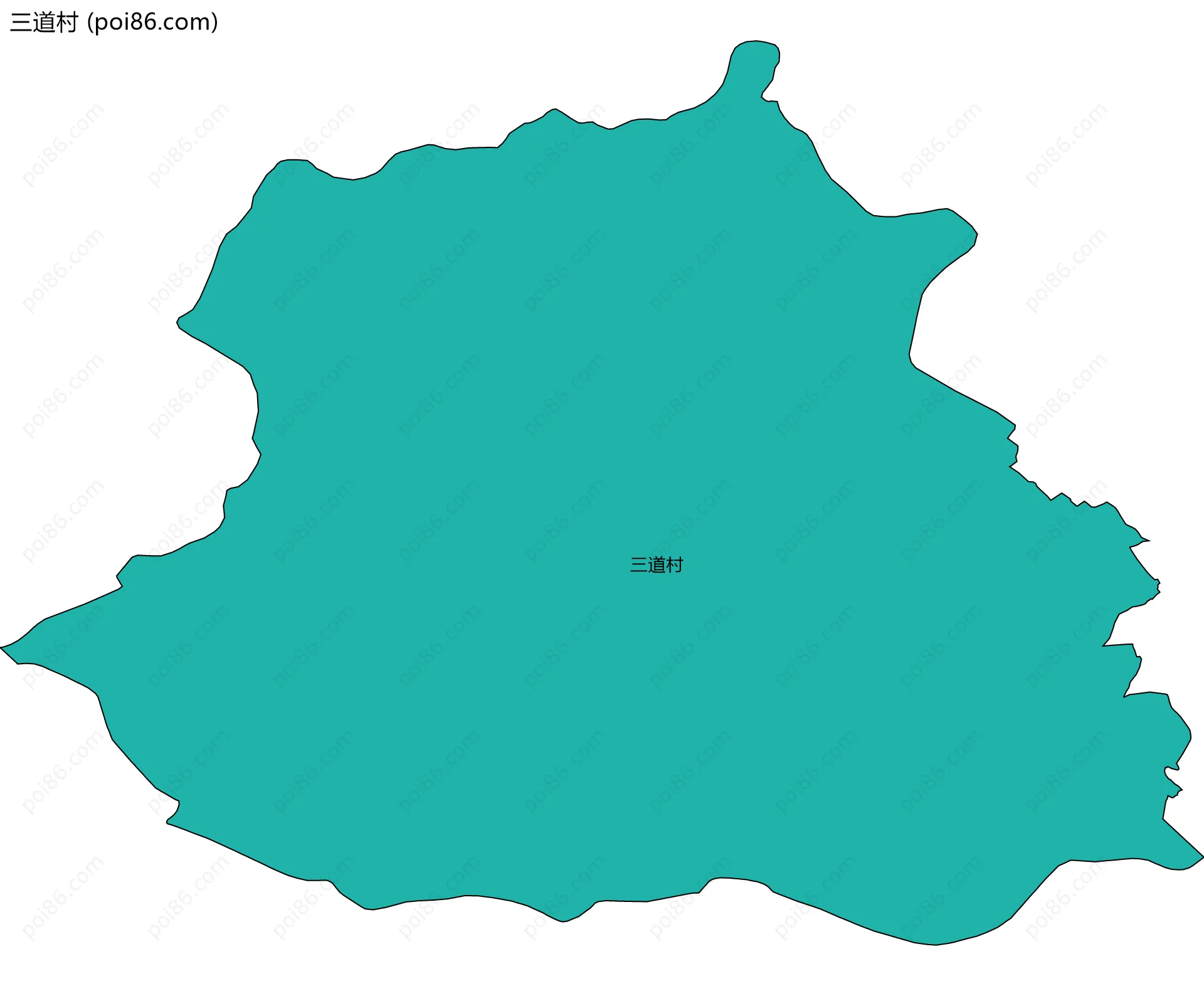 三道村边界地图