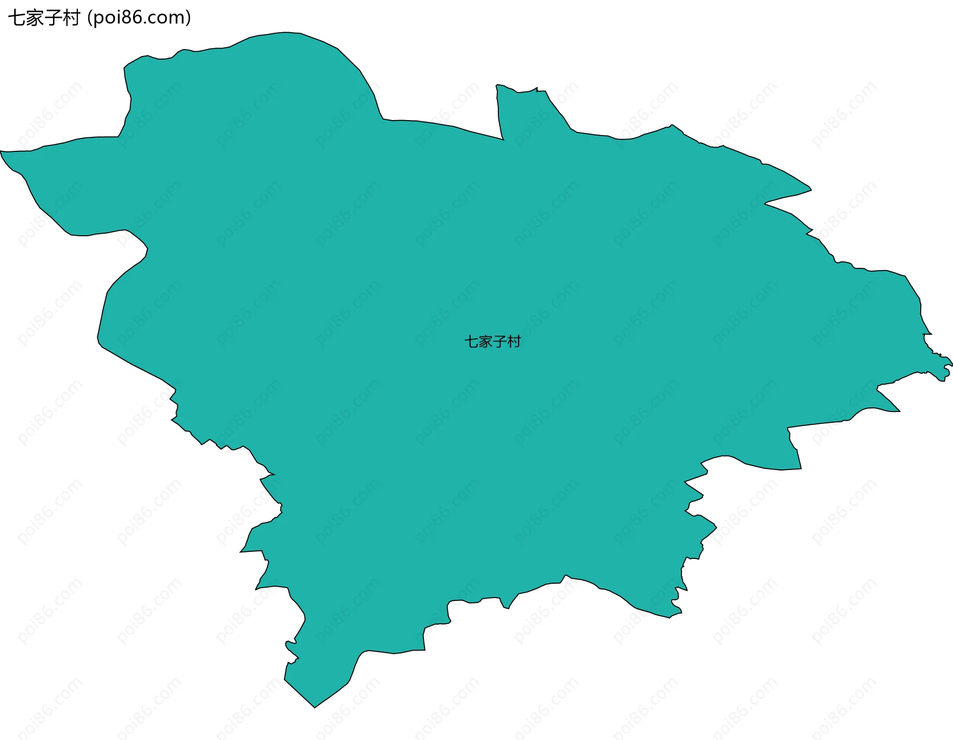 七家子村边界地图