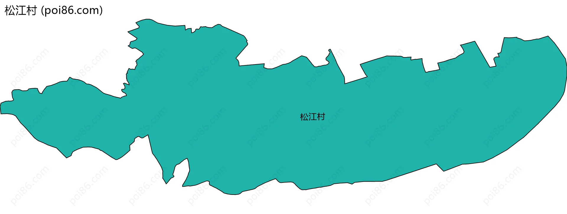 松江村边界地图
