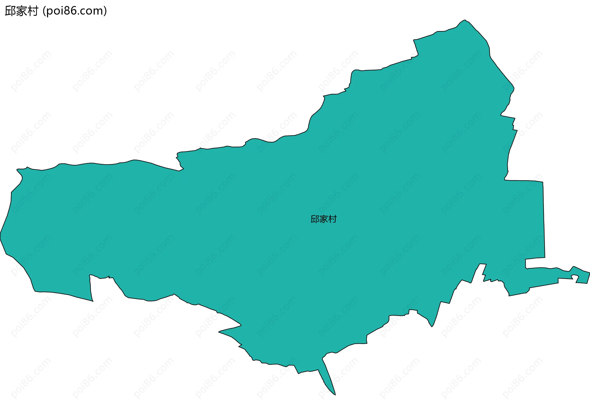 邱家村边界地图