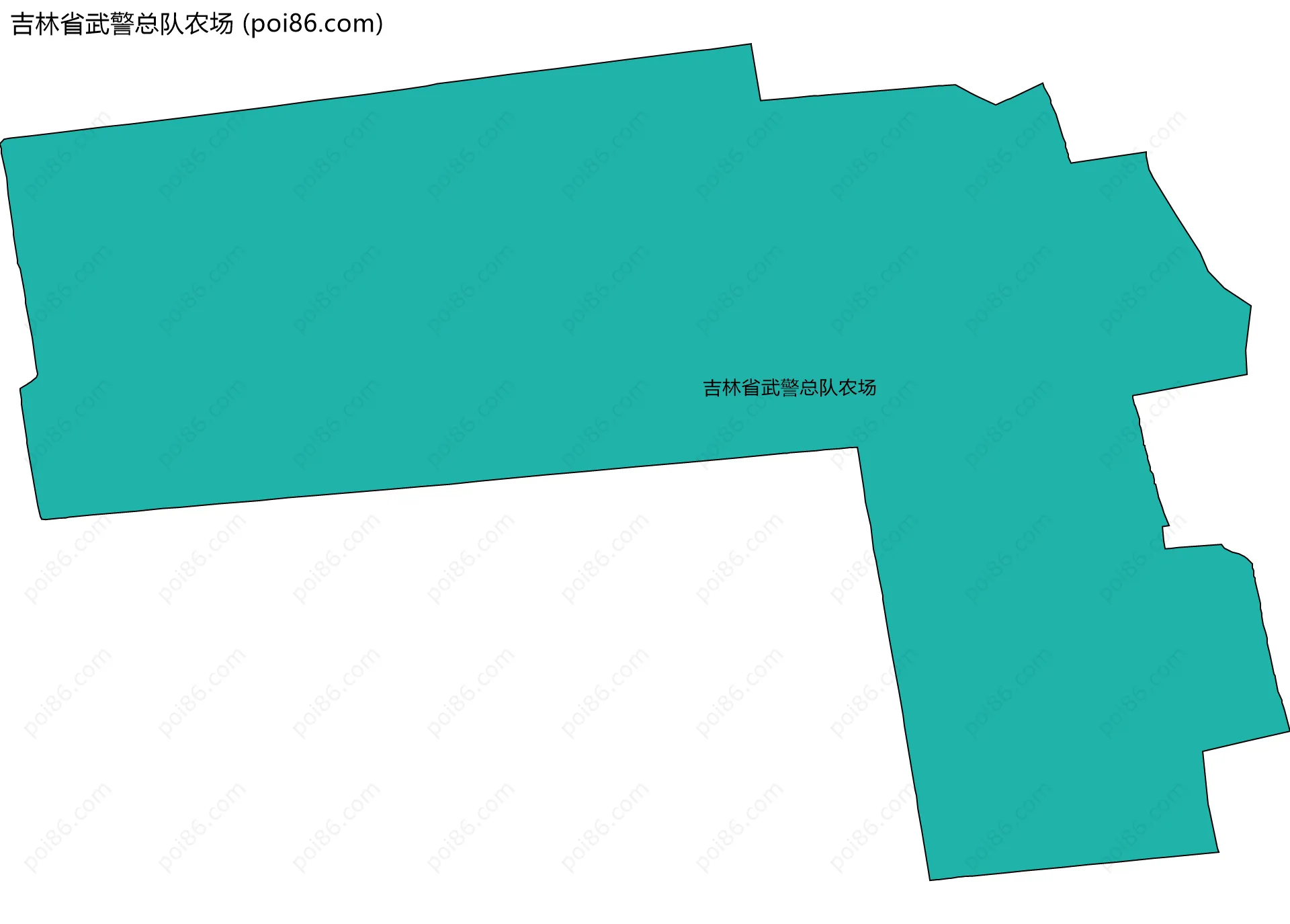吉林省武警总队农场边界地图