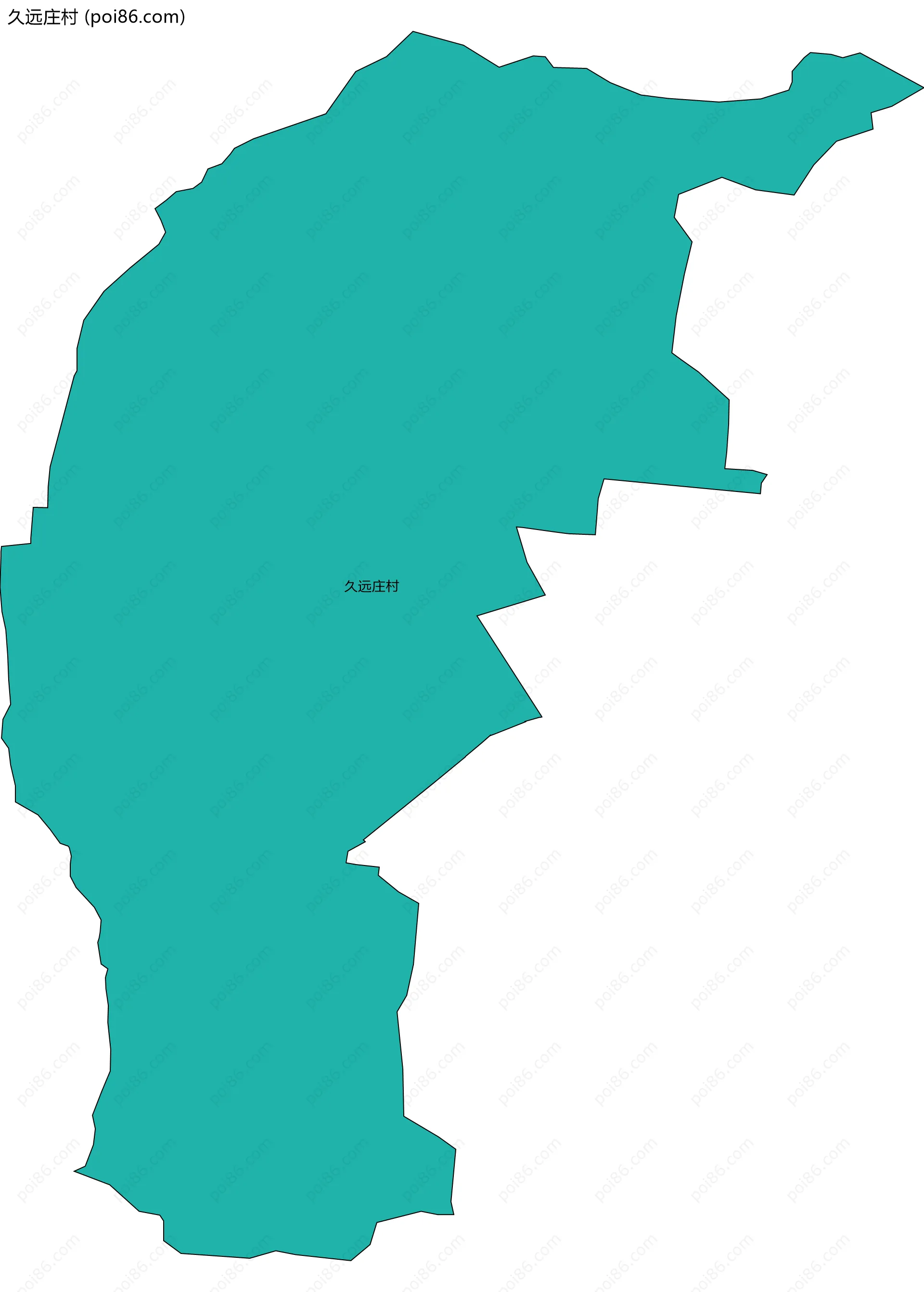 久远庄村边界地图