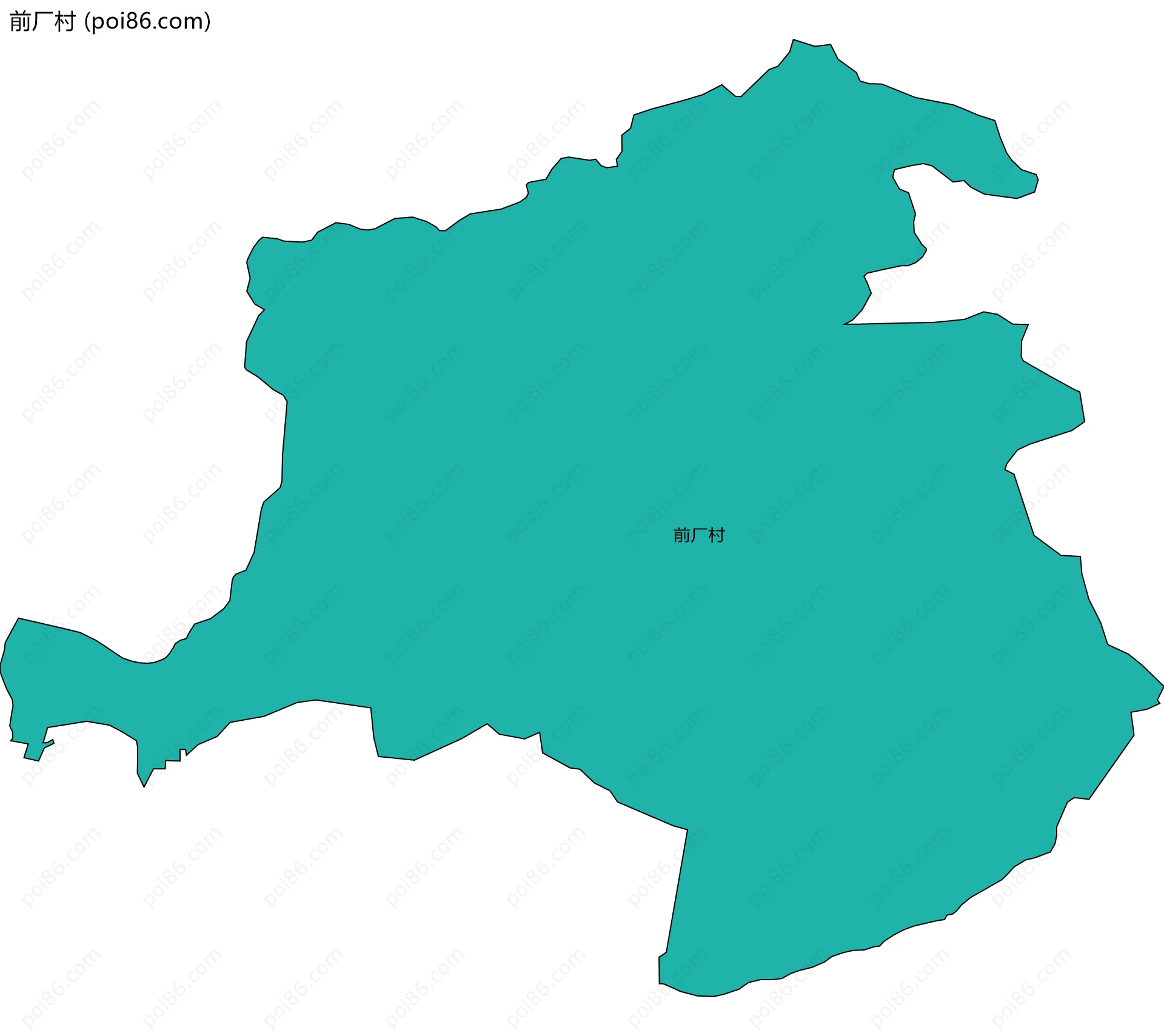 前厂村边界地图