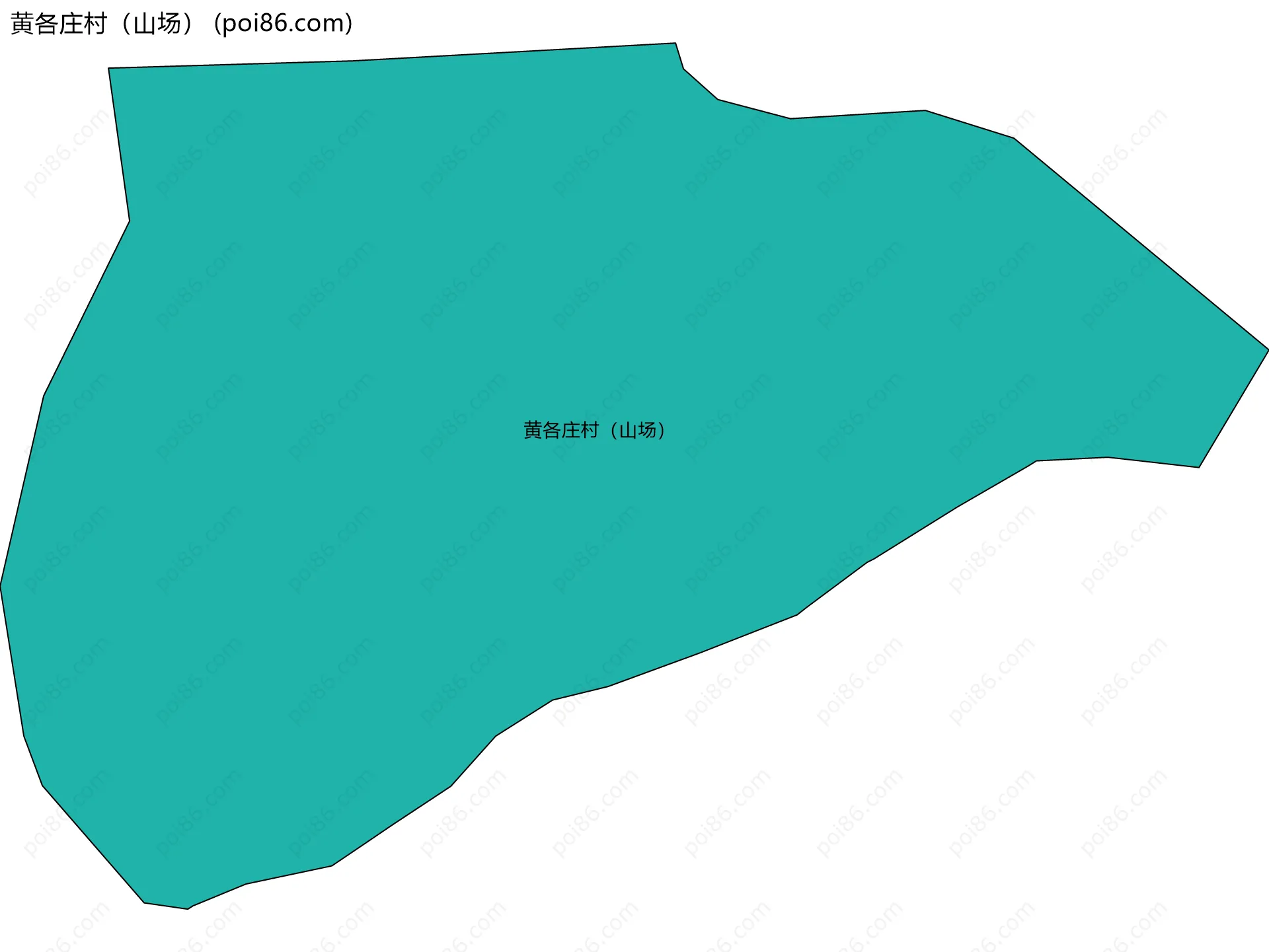 黄各庄村（山场）边界地图
