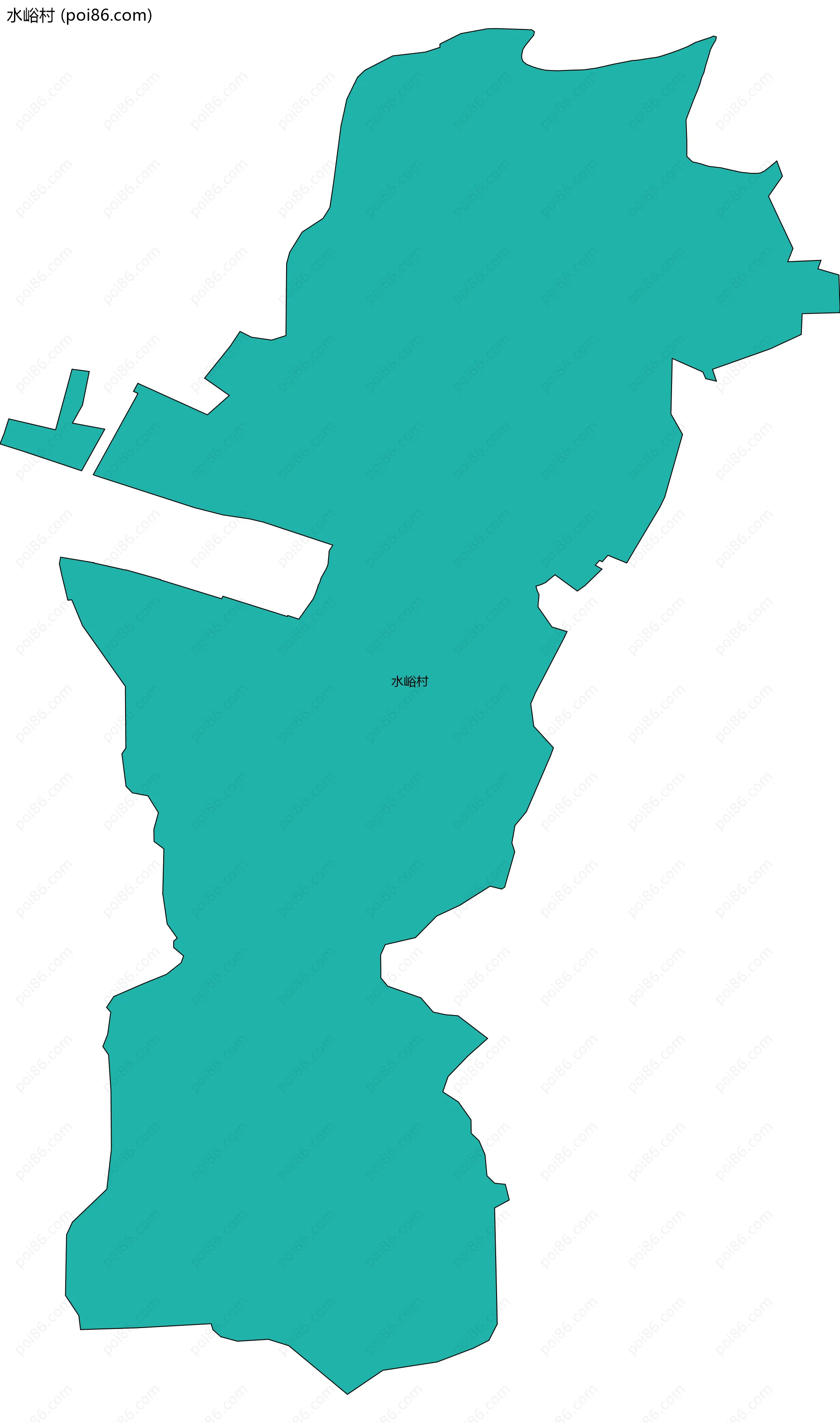 水峪村边界地图