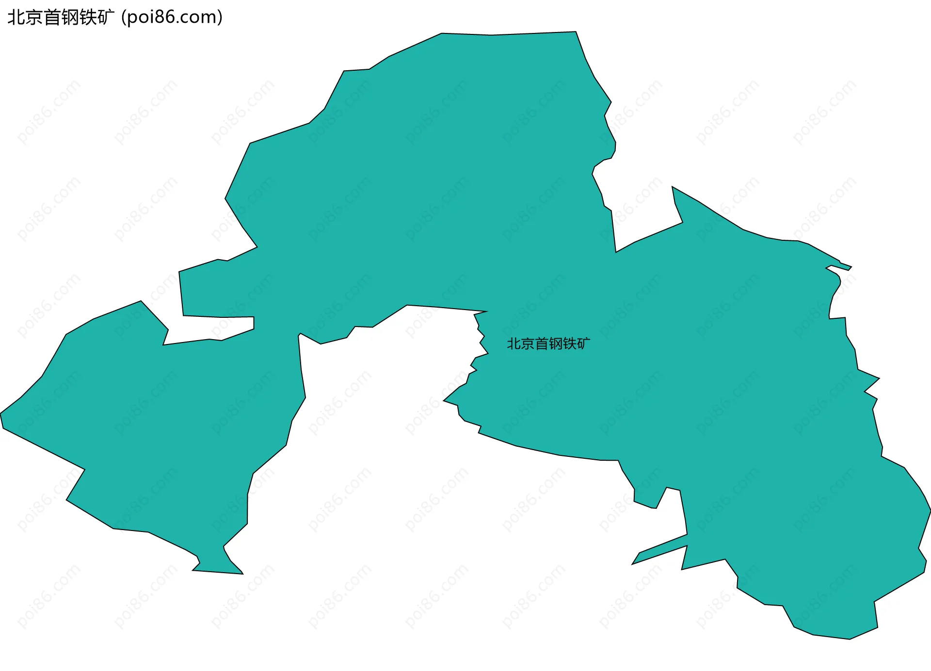 北京首钢铁矿边界地图