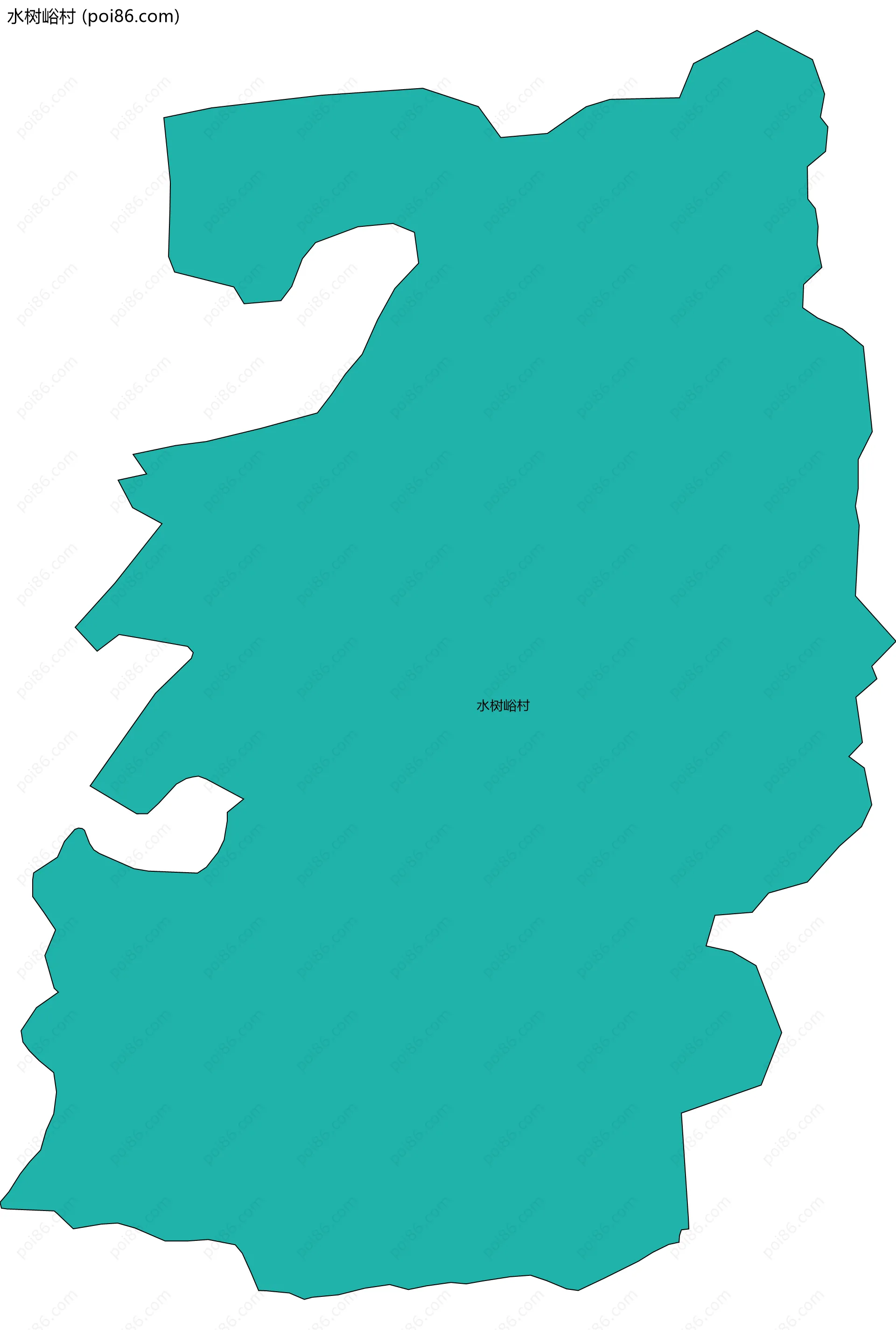 水树峪村边界地图