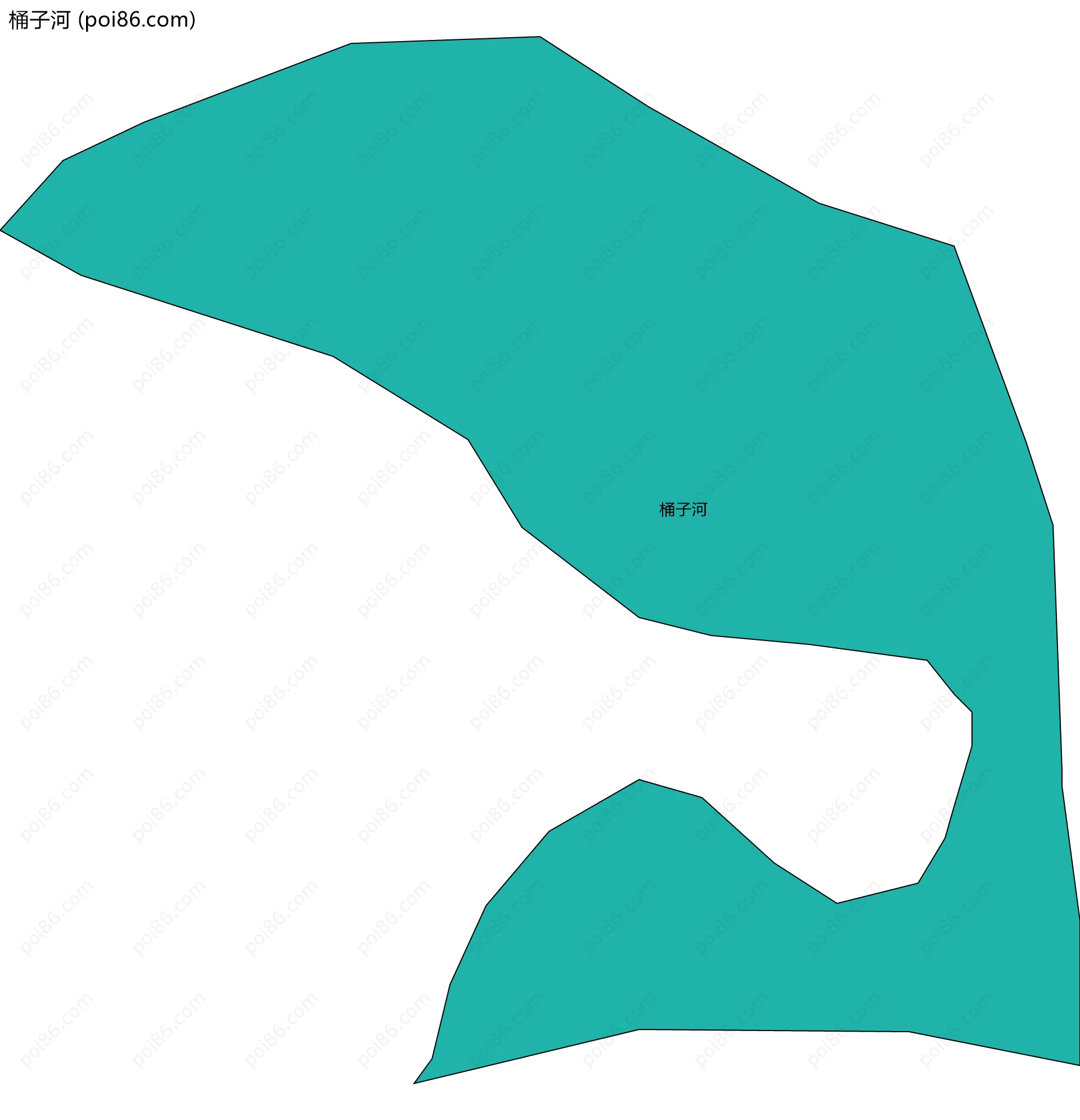 桶子河边界地图