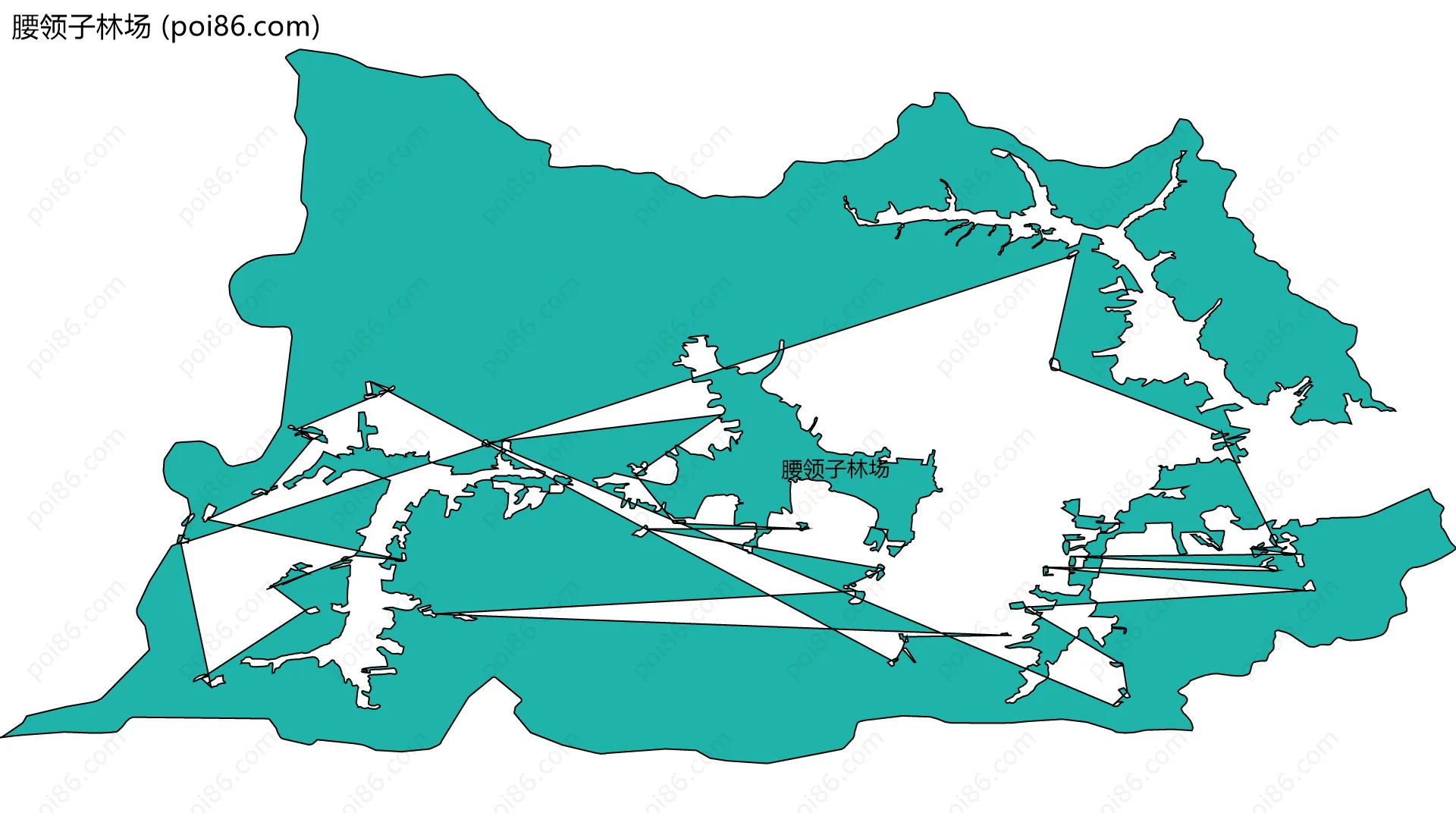 腰领子林场边界地图