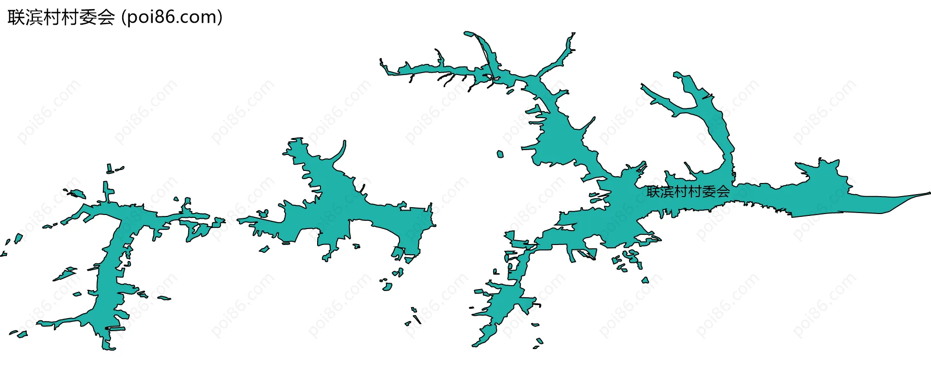 联滨村村委会边界地图