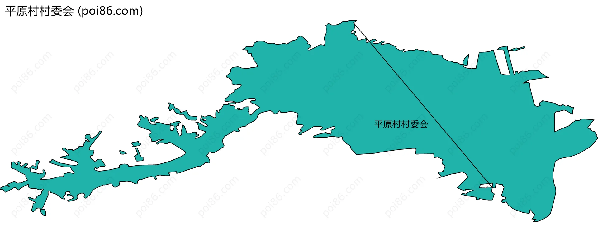 平原村村委会边界地图