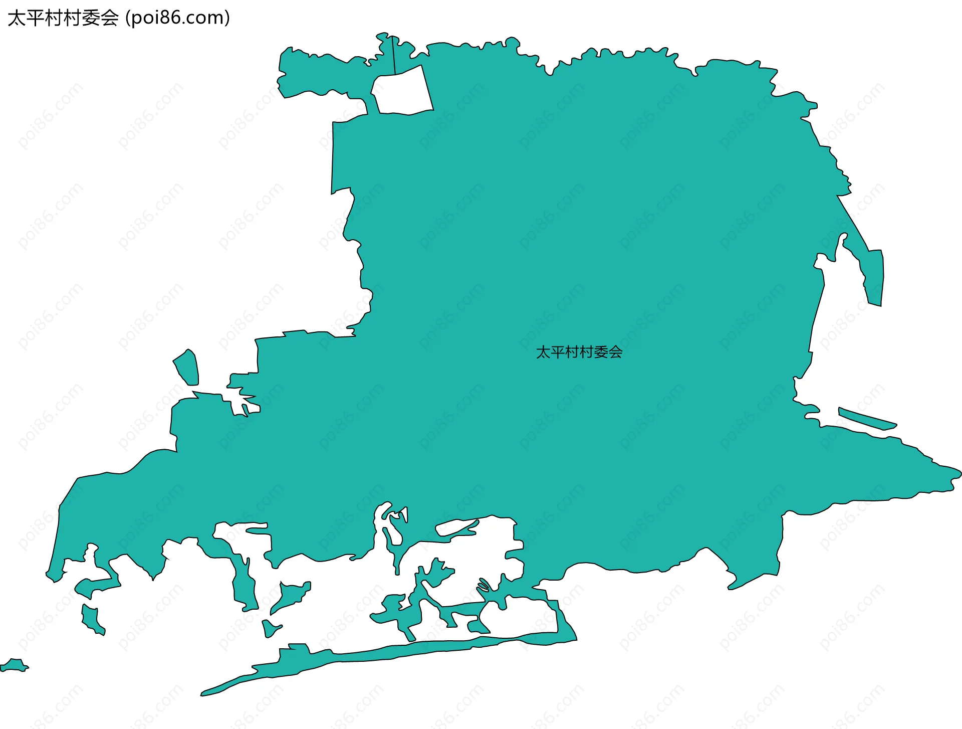 太平村村委会边界地图