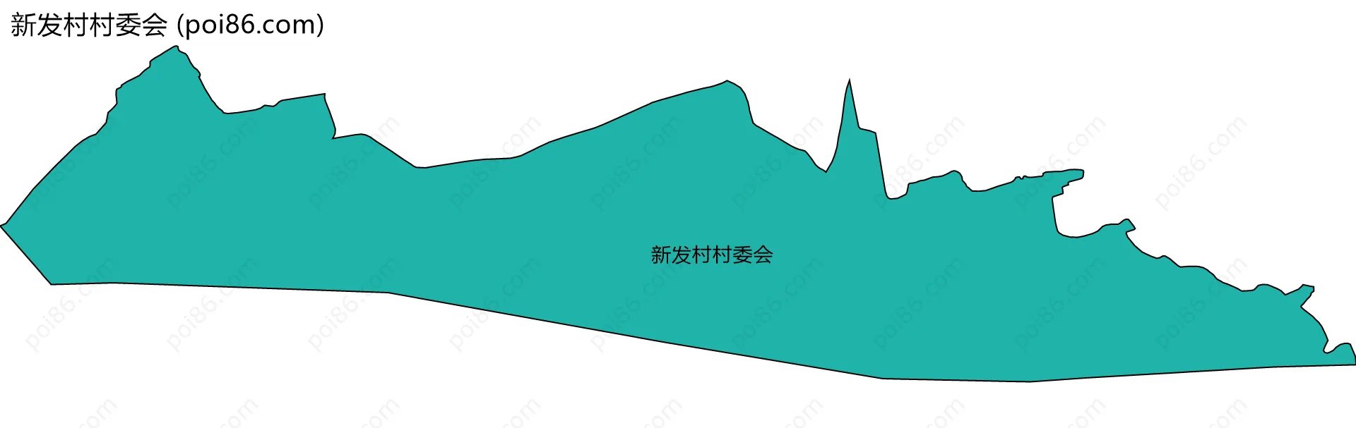 新发村村委会边界地图