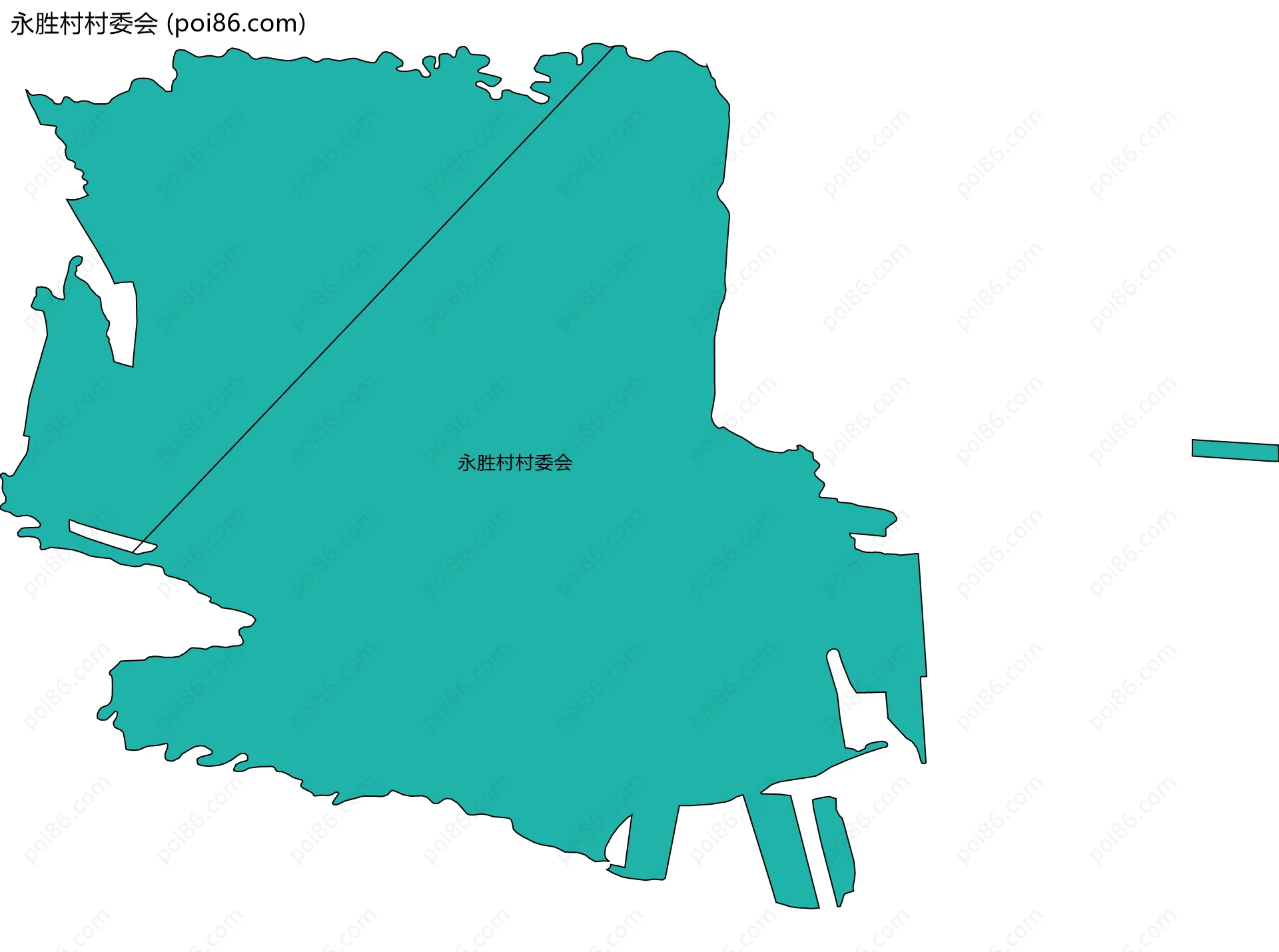 永胜村村委会边界地图