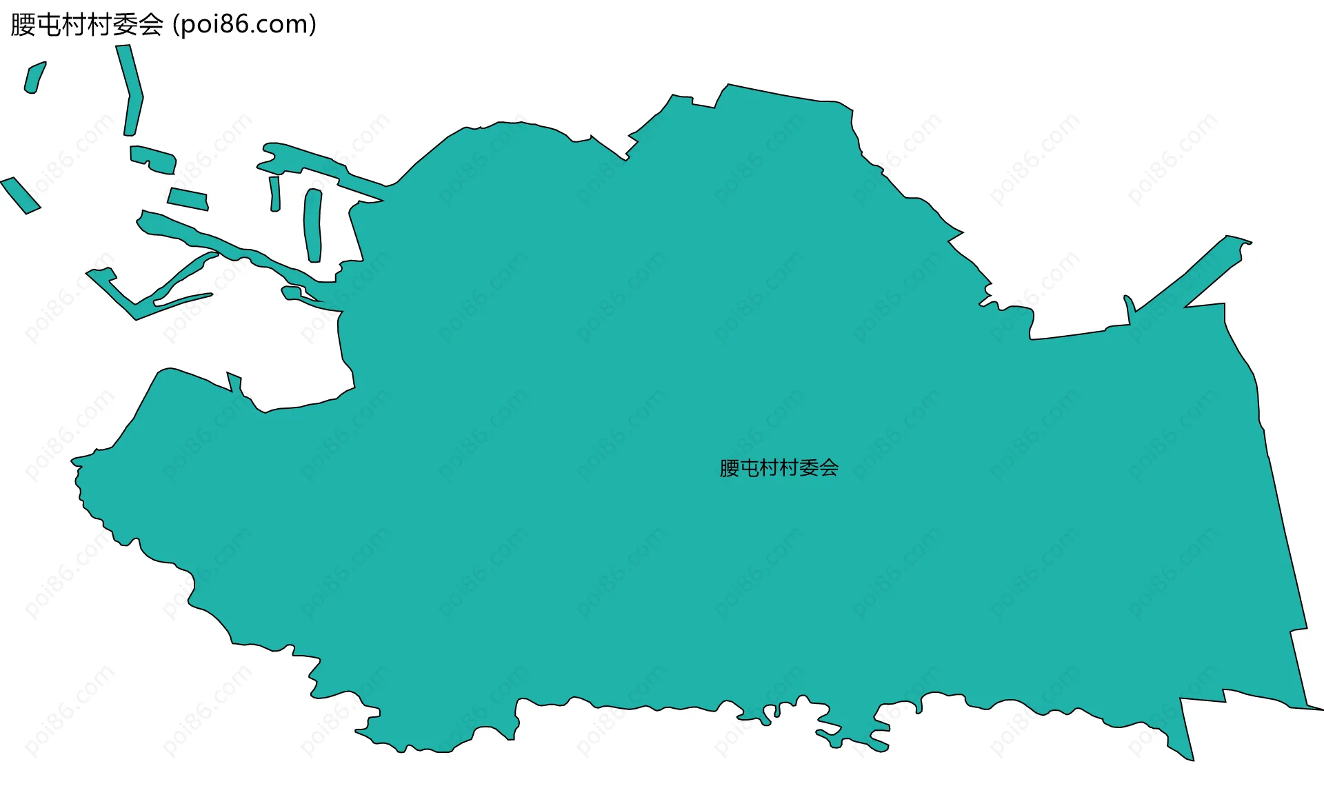 腰屯村村委会边界地图