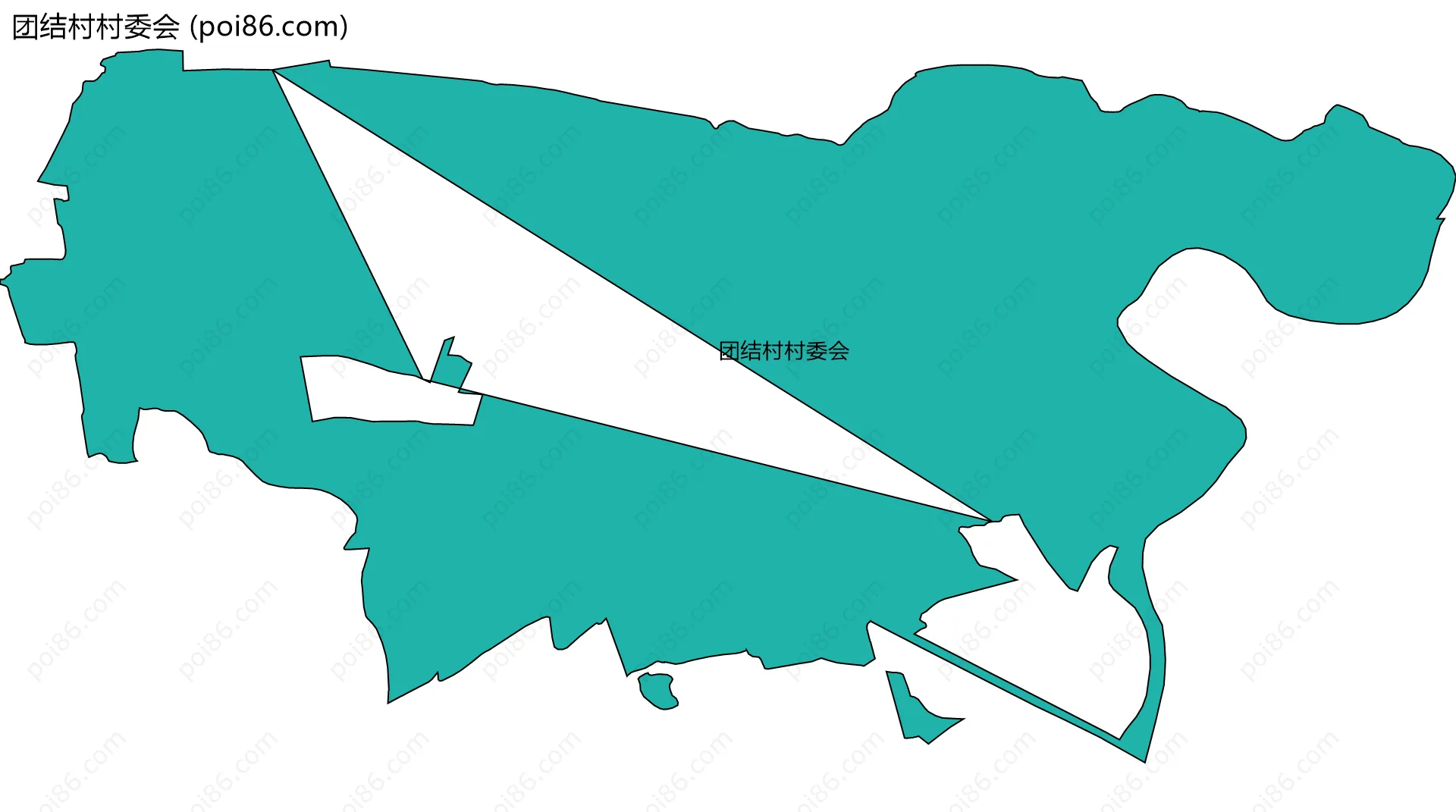 团结村村委会边界地图