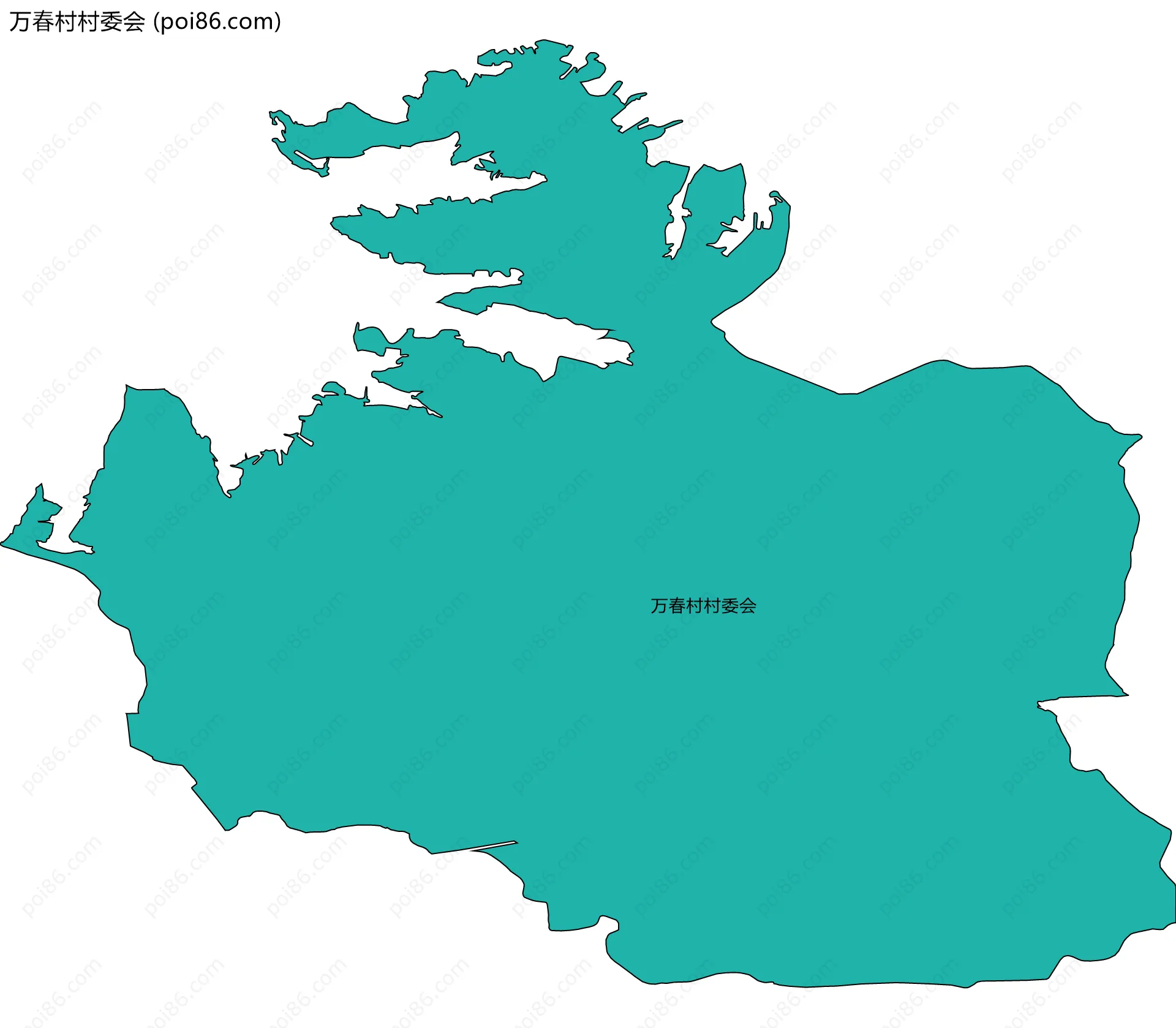 万春村村委会边界地图