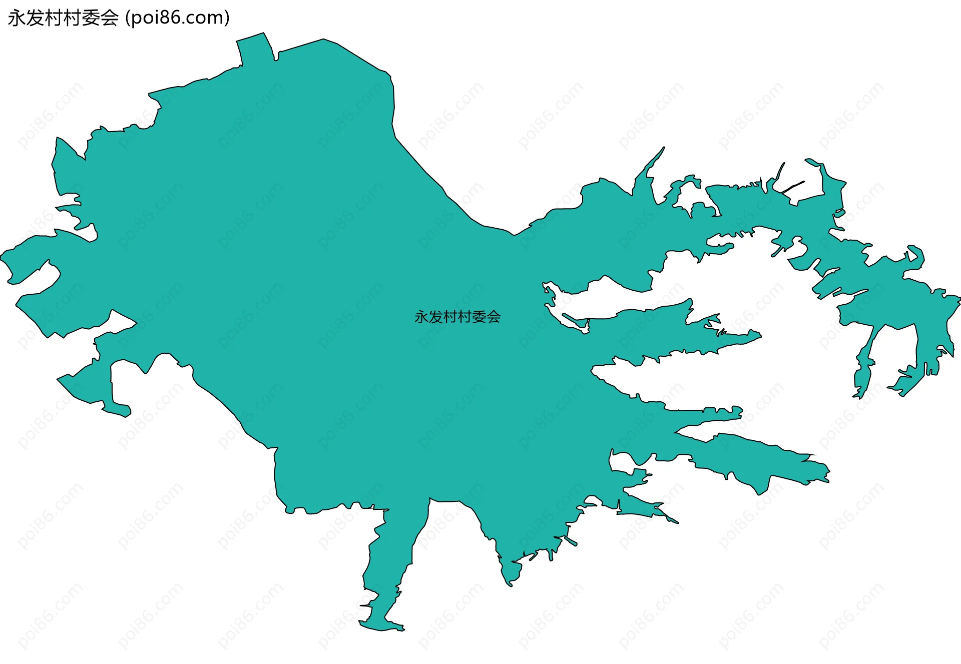 永发村村委会边界地图